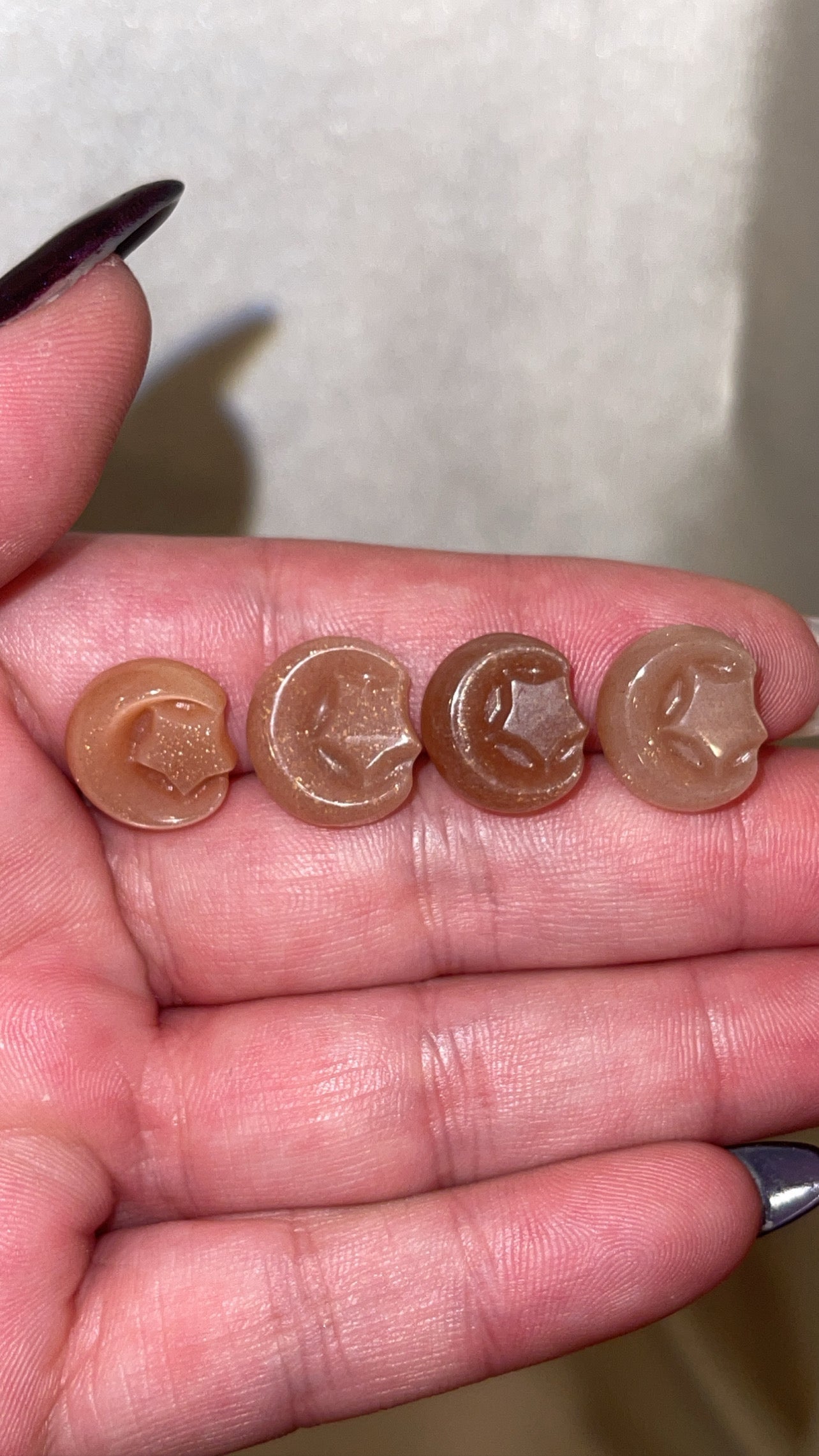 Sunstone Moonstone Mini Moon & Star