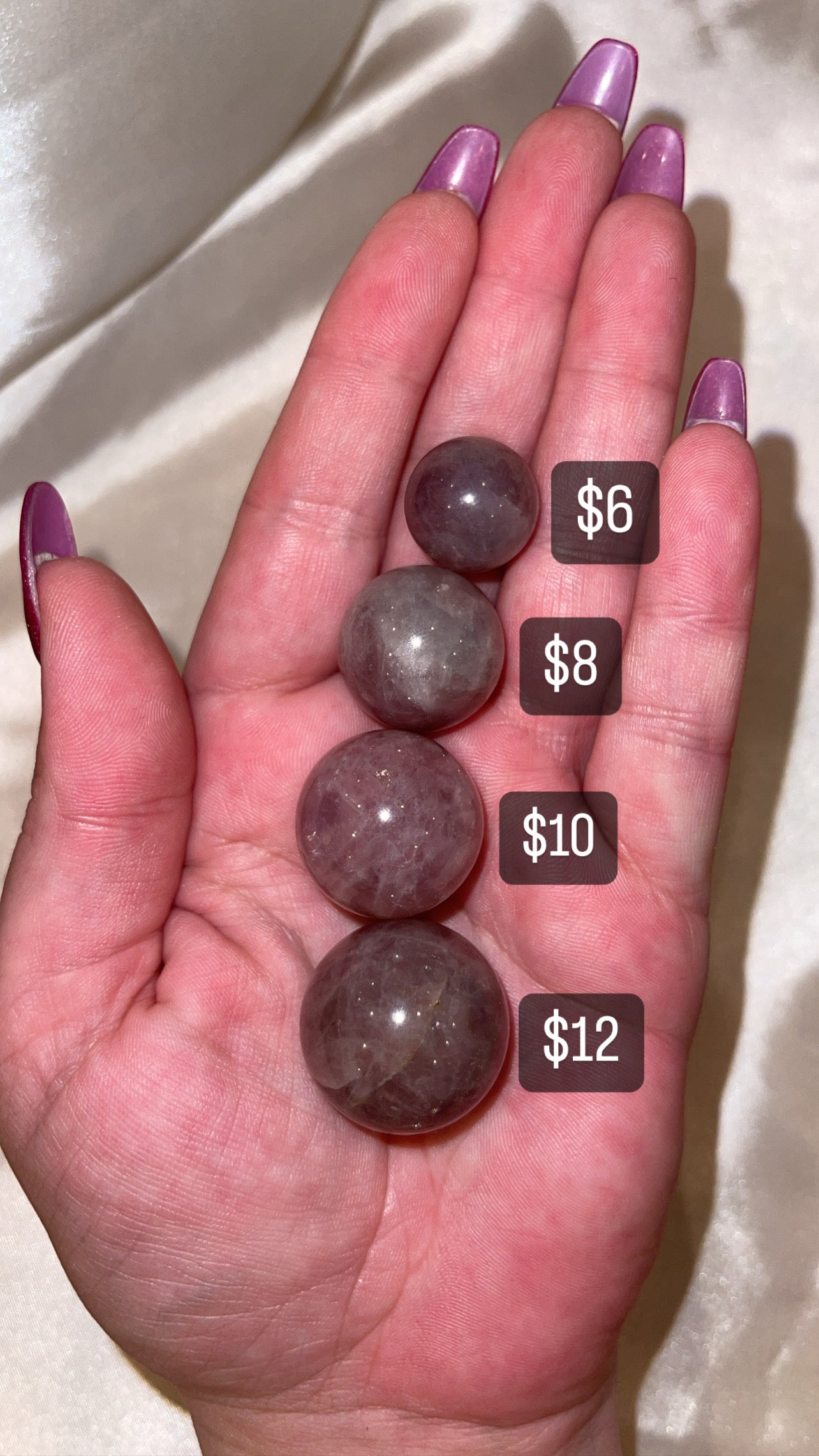 Lavender Rose Quartz Sphere