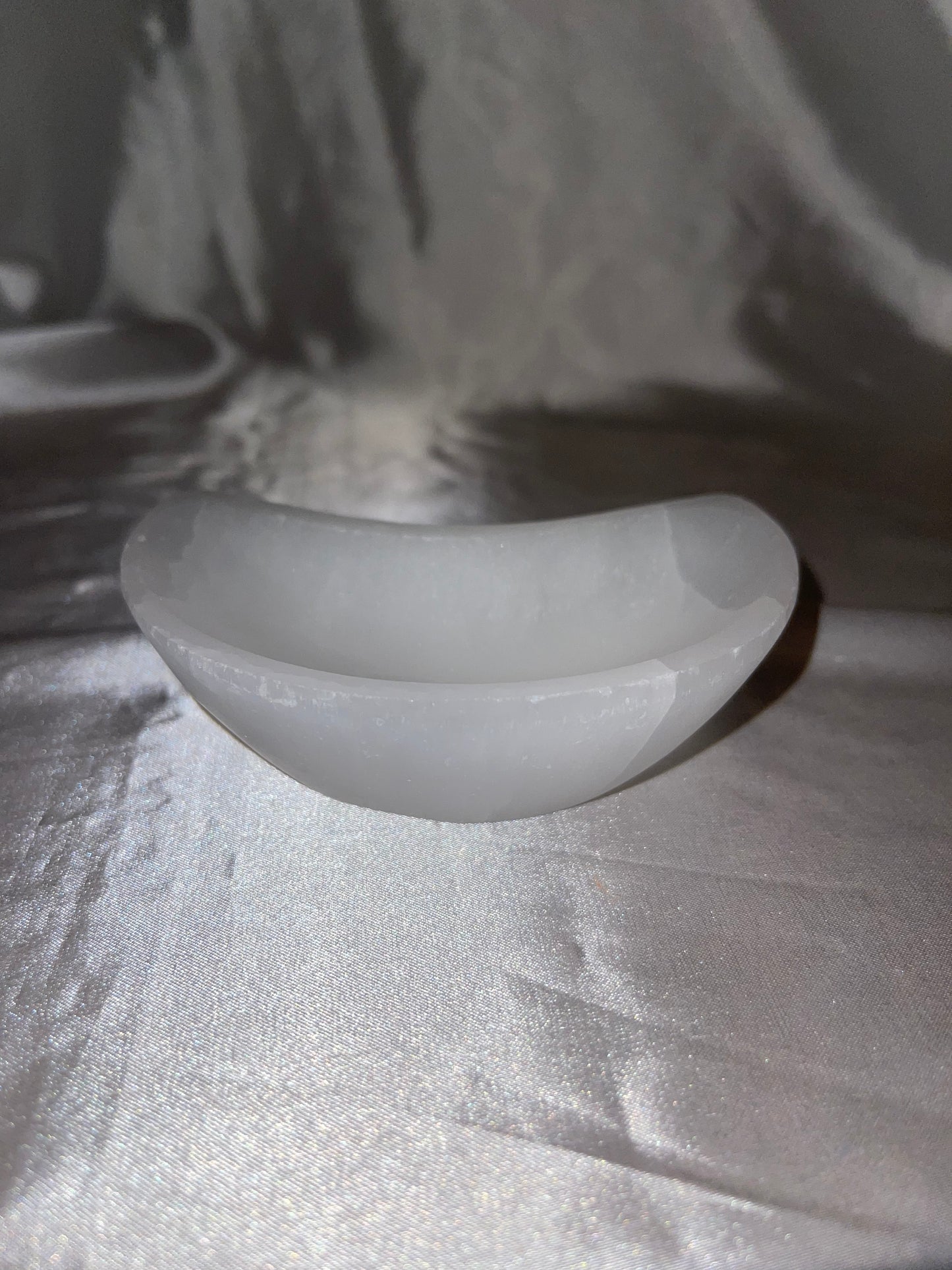 Selenite Moon Bowl
