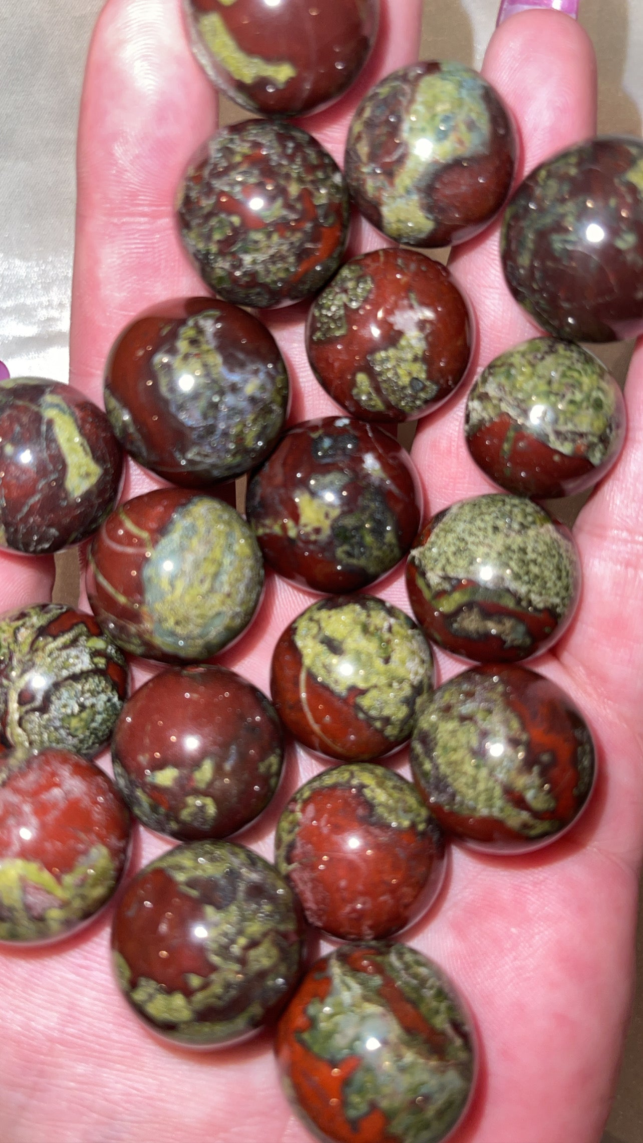 Dragon Bloodstone Mini Sphere