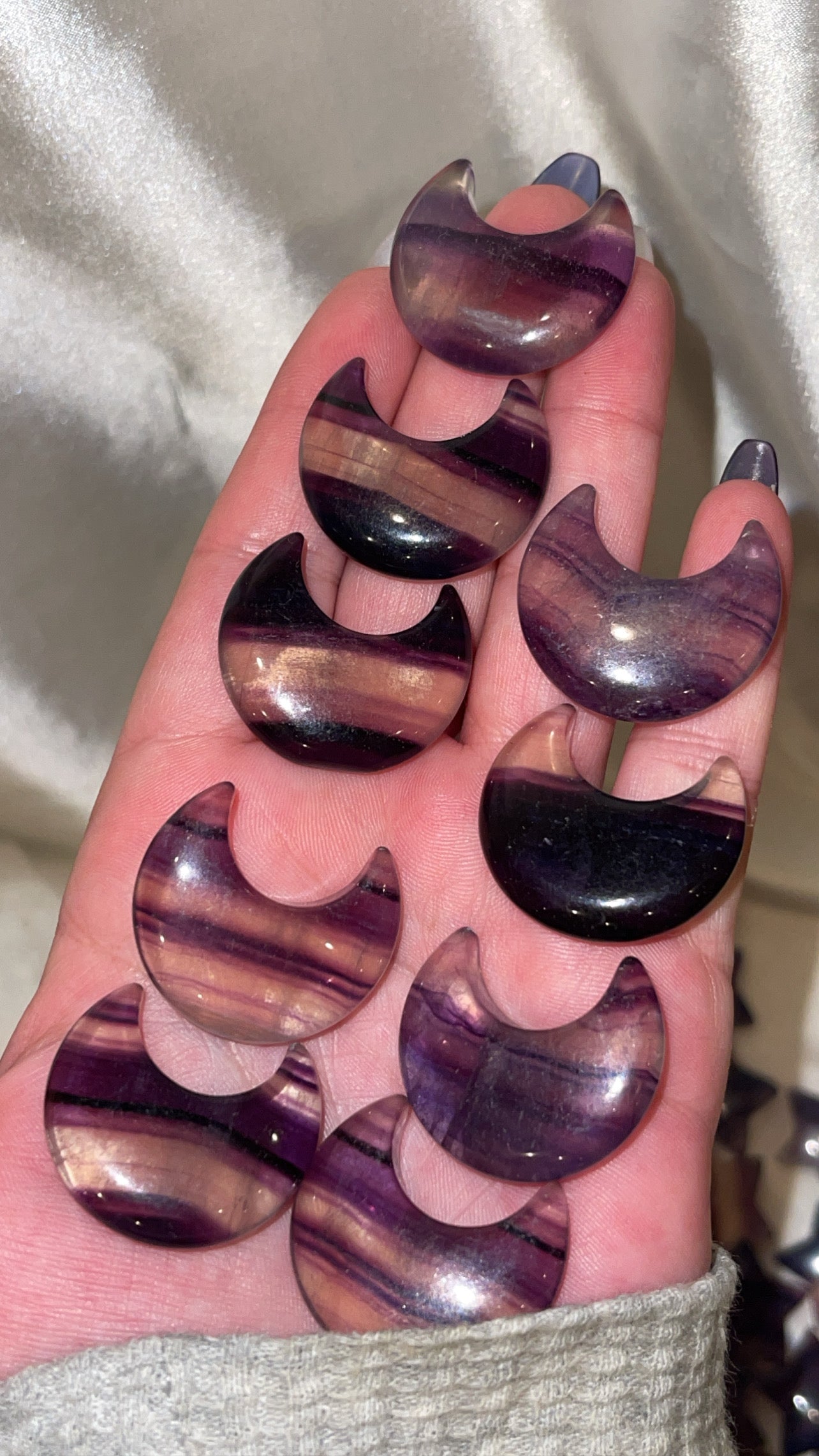 Silky Fluorite Moon/Star