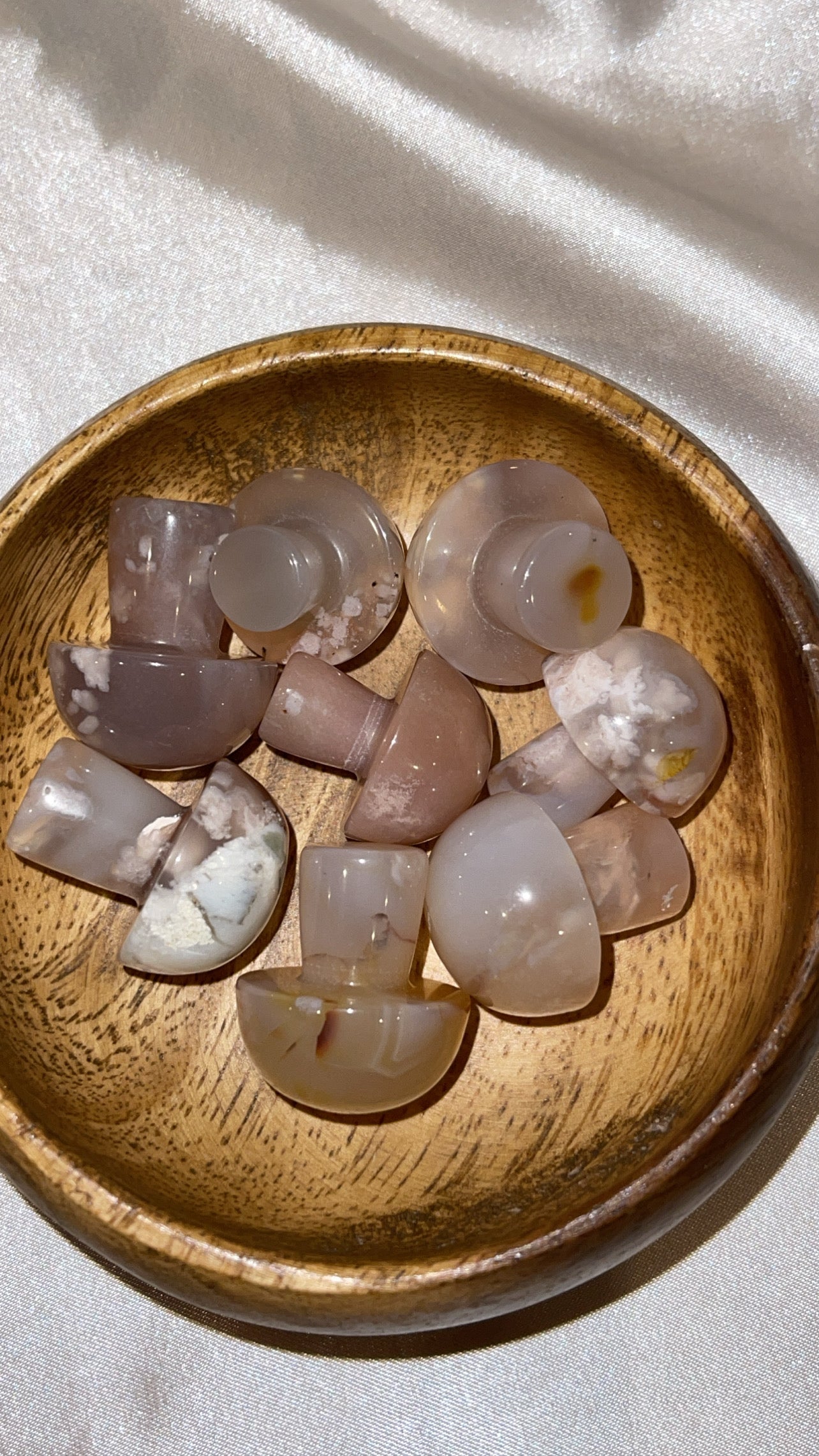 Flower Agate Small Mushroom