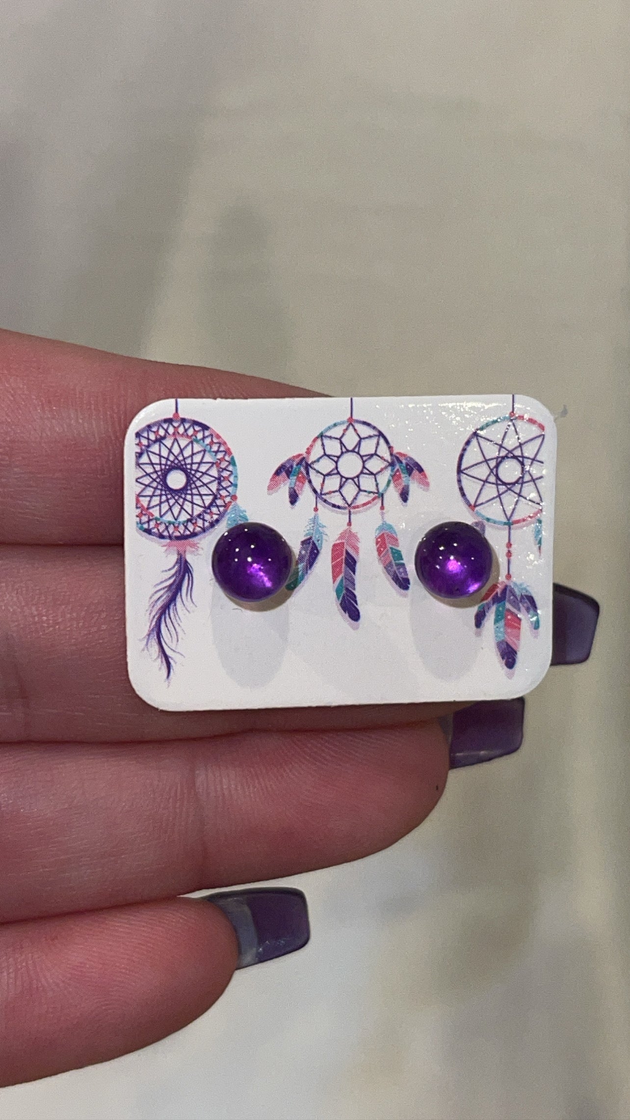 Crystal Stud Earrings ($8 each)