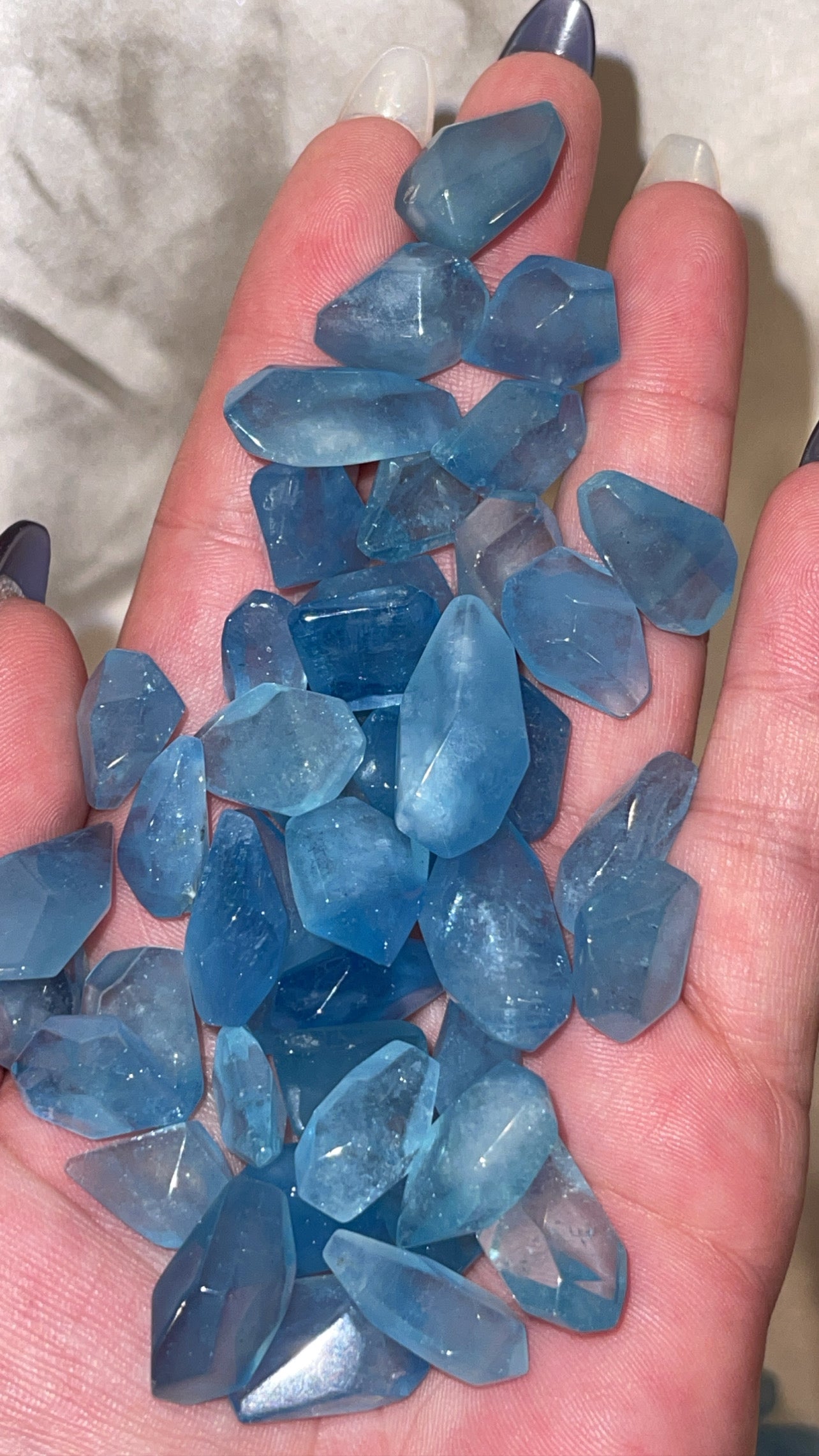 Aquamarine/Rose Quartz Mini Freeform