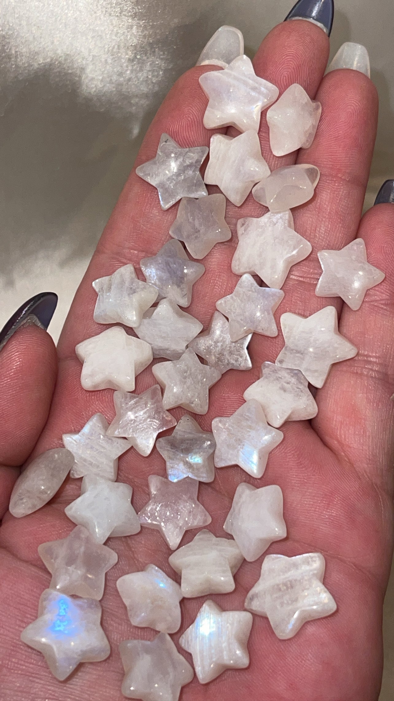 Rainbow Moonstone Mini Moon/Star
