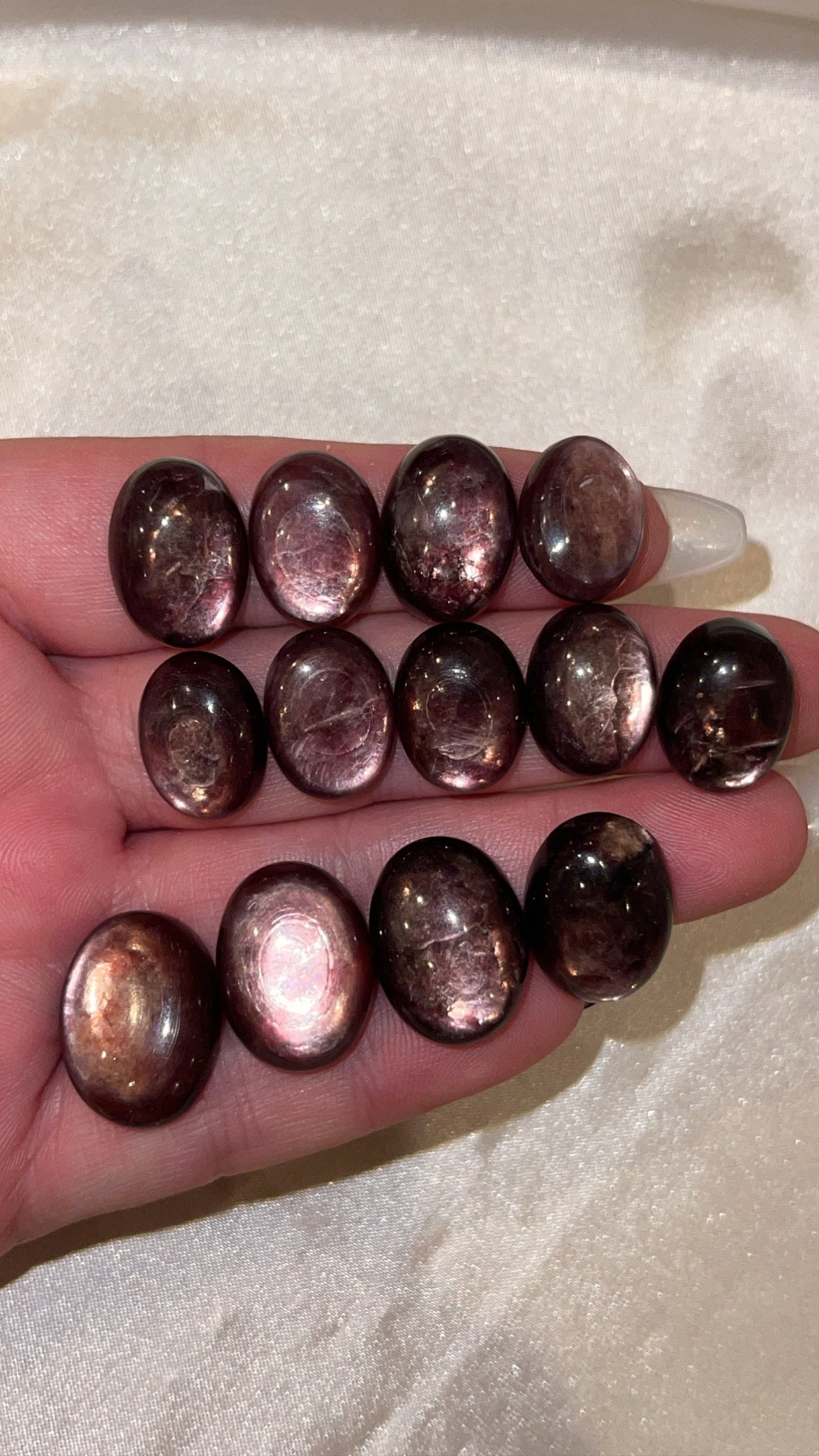 Gem Lepidolite Cabachons