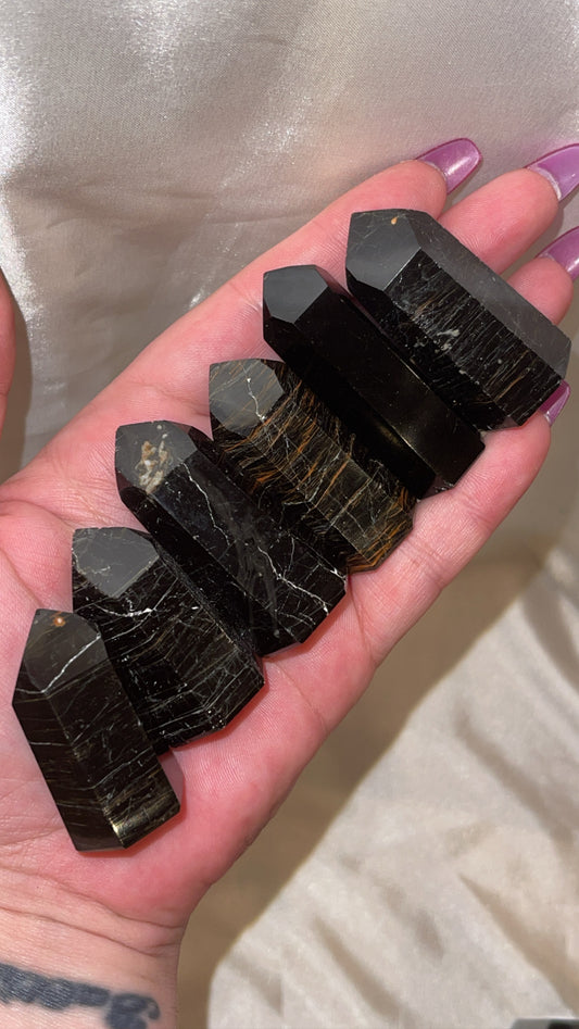 Black Tourmaline Iron Tower