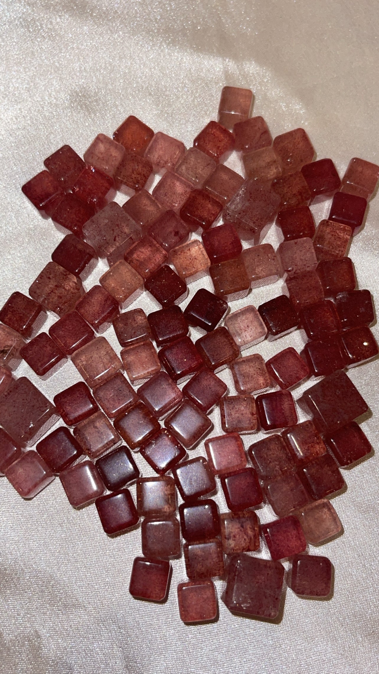 Strawberry Quartz Mini Cube