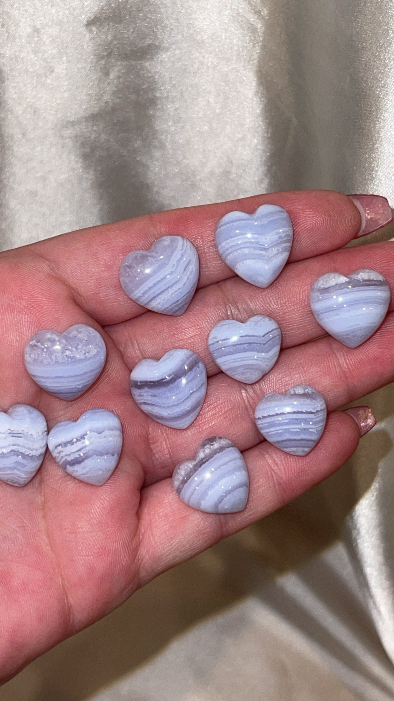 Blue Lace Agate Mini Heart
