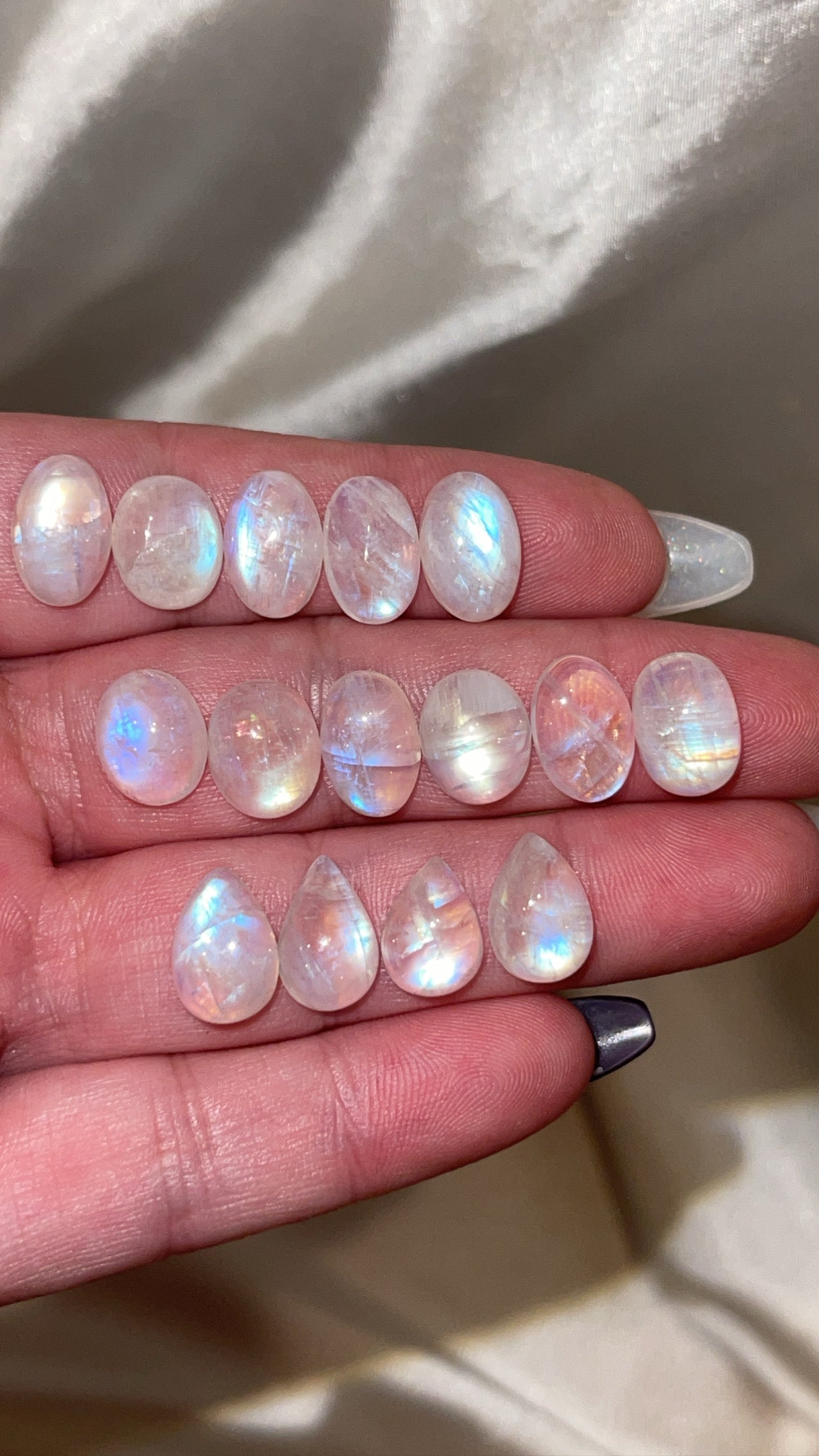 Rainbow Moonstone Cabachon