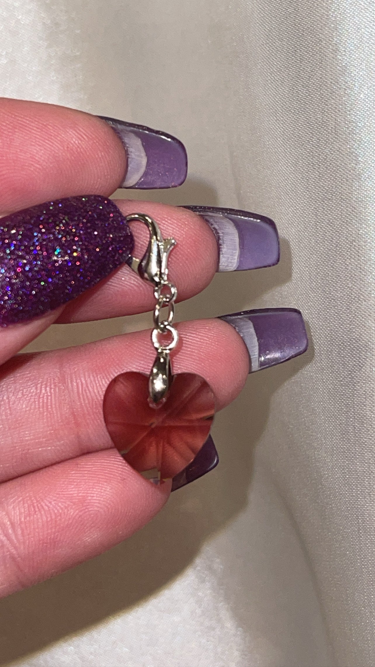 Glass Clip On Charms