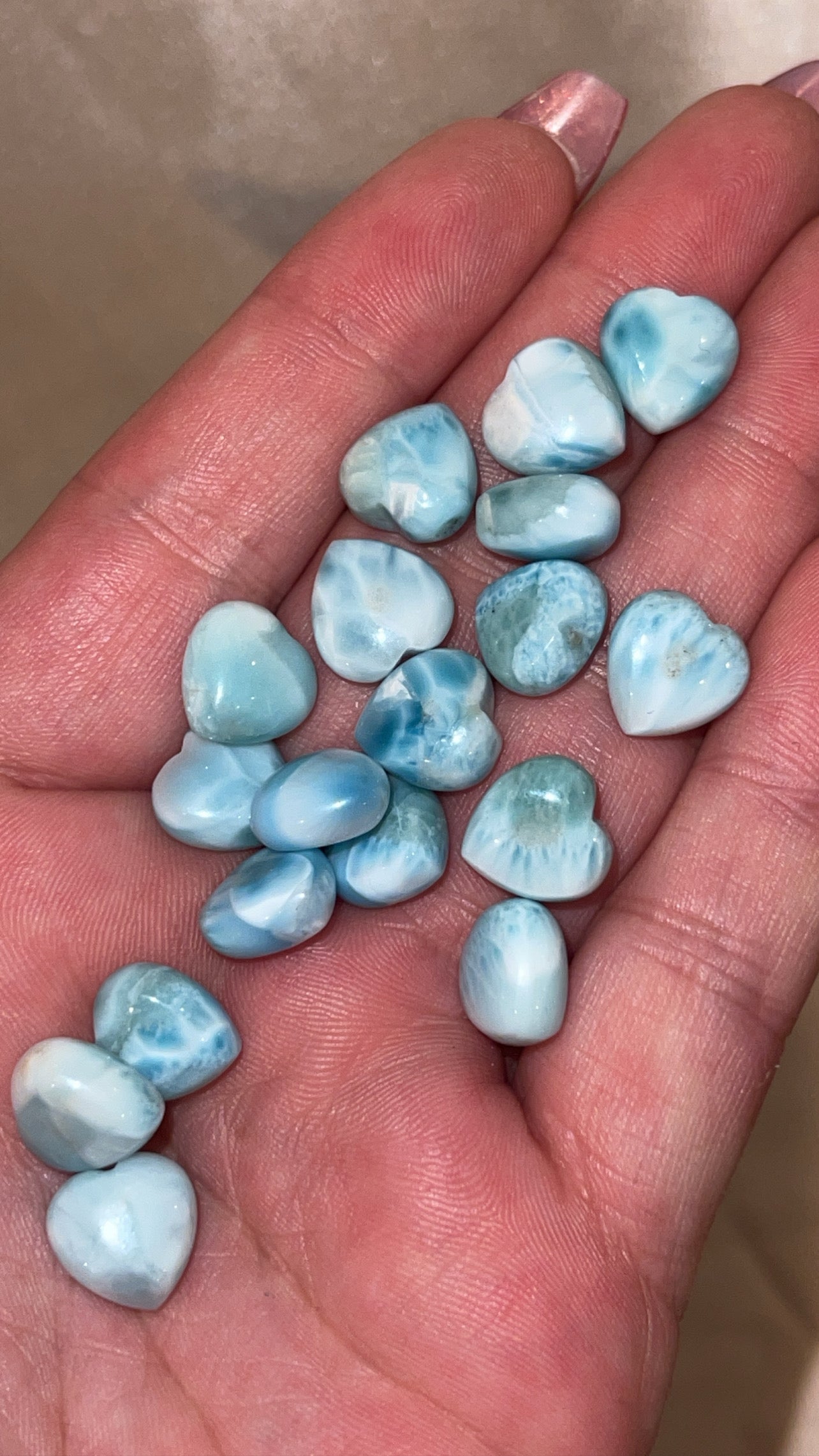 Larimar Mini Heart