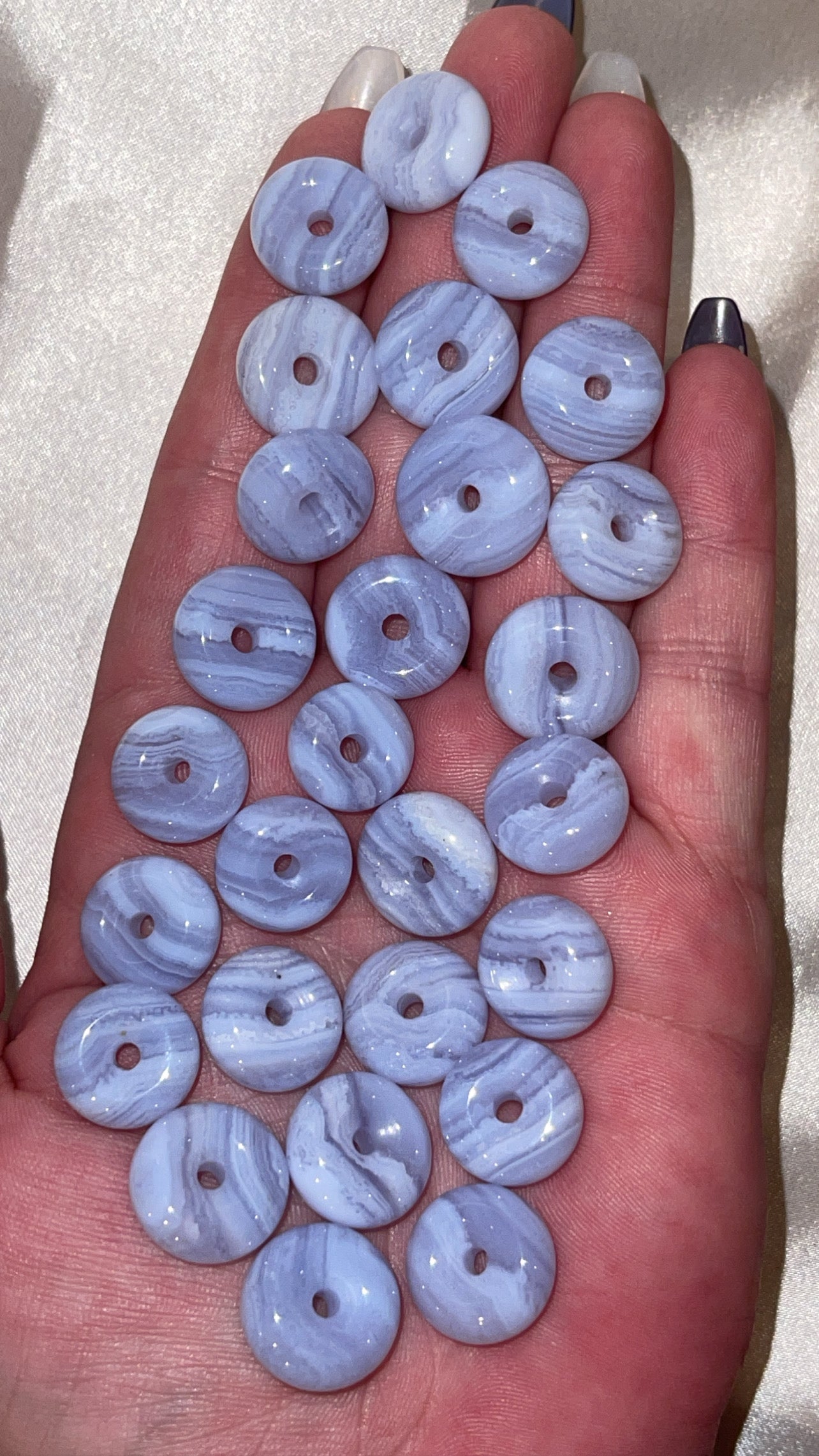 Blue Lace Agate Donut