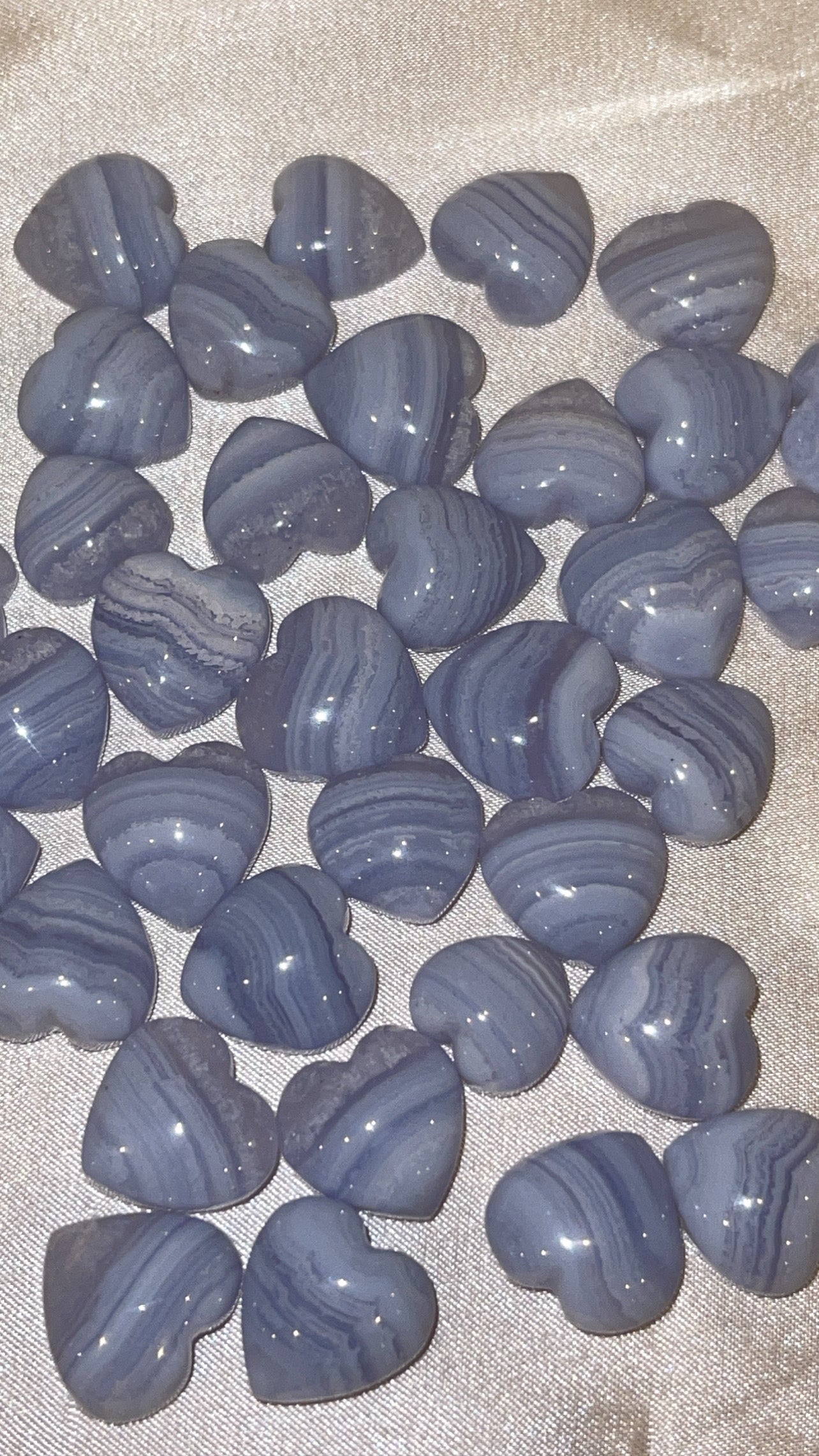 Blue Lace Agate Mini Heart