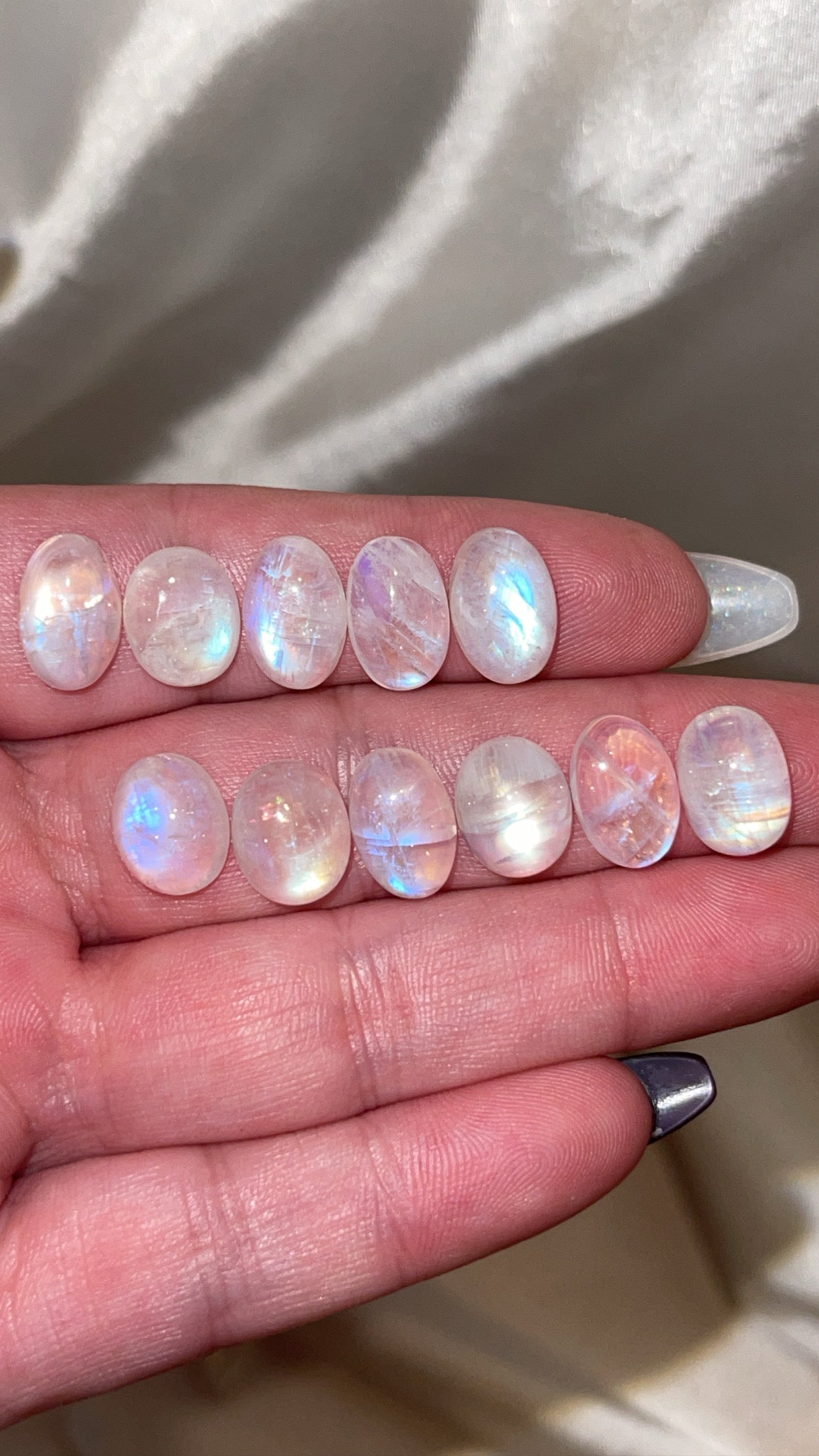 Rainbow Moonstone Cabachon