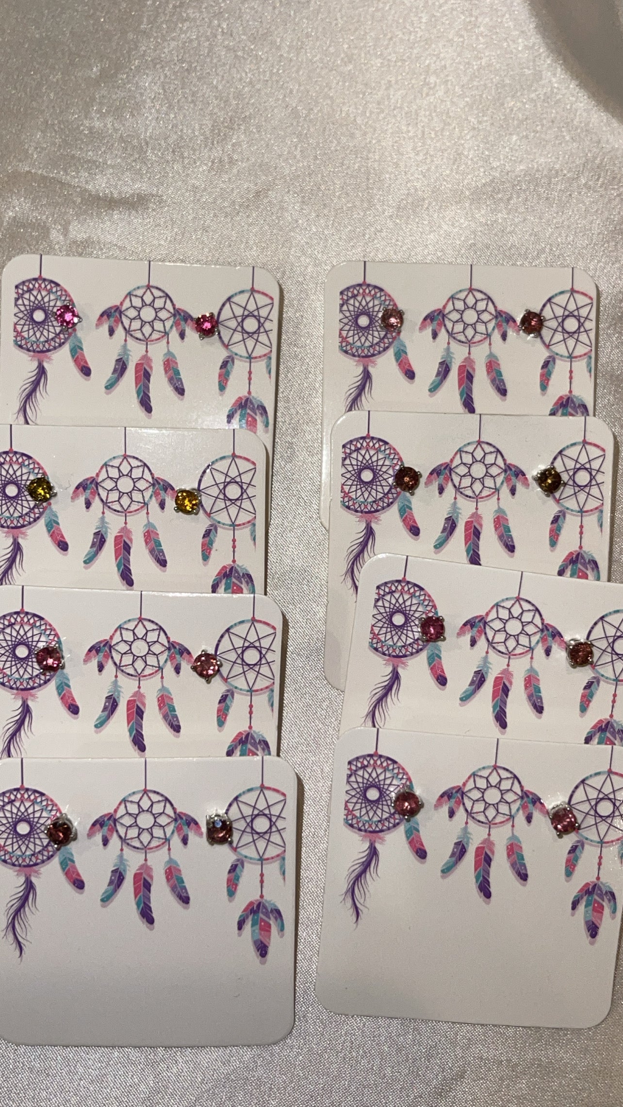 Tourmaline Stud Earrings 925