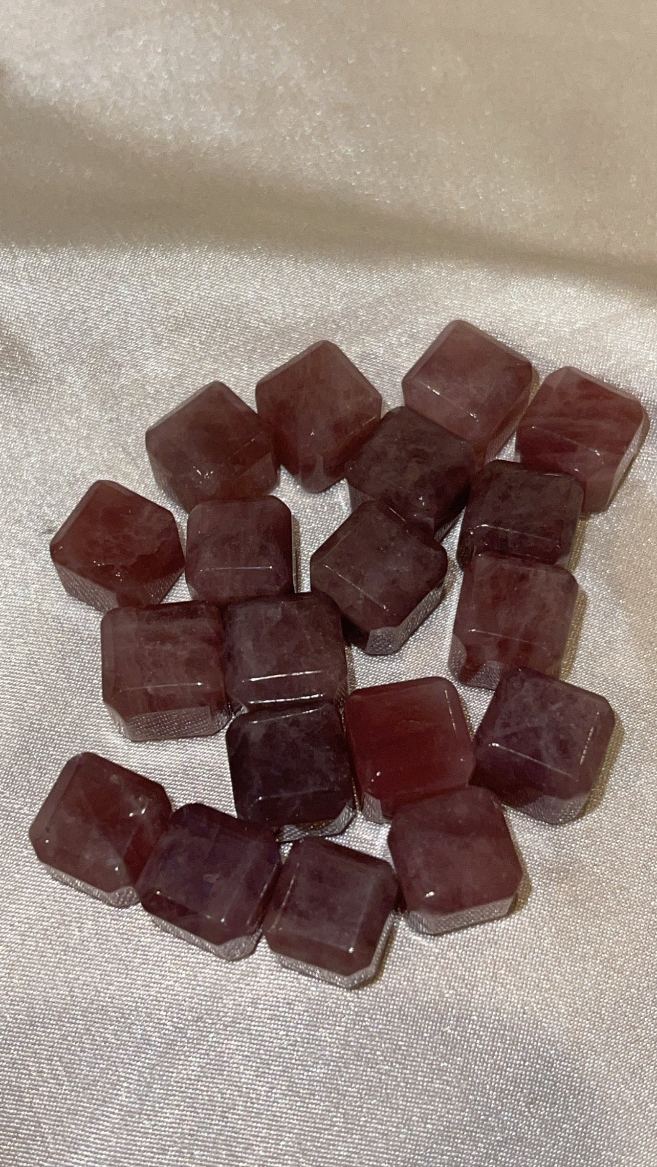 Lavender Rose Quartz Mini Cube