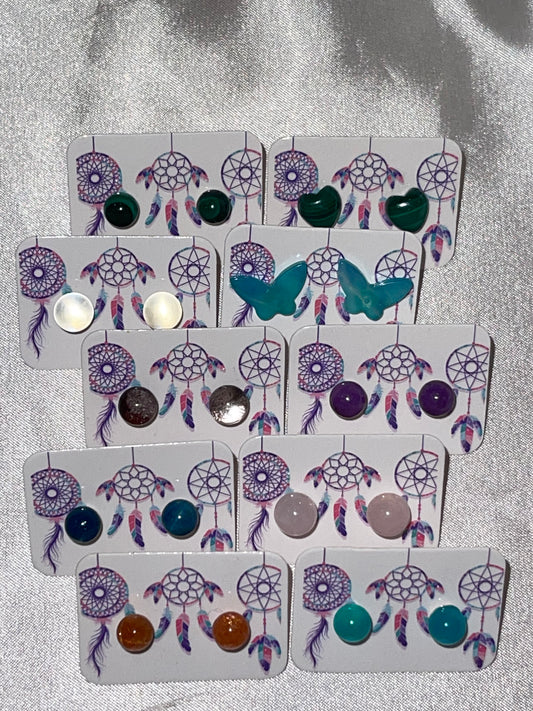 Crystal Stud Earrings ($9 each)