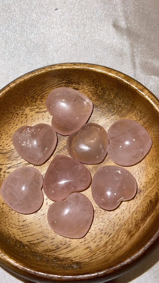 Rose Quartz Mini Heart