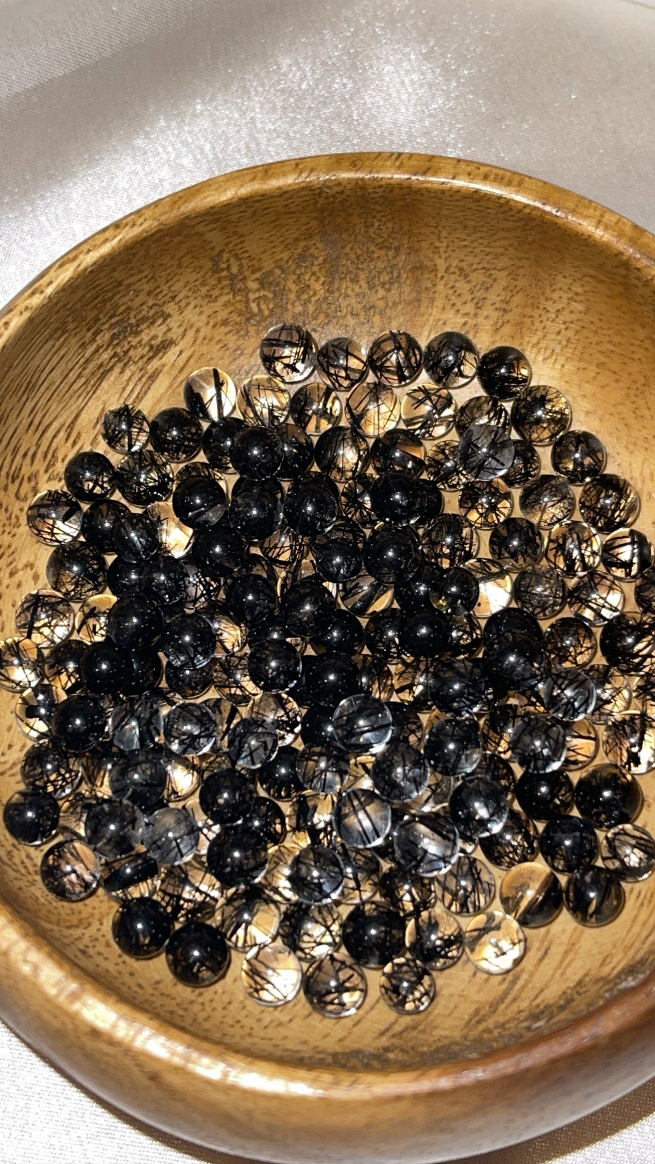 Rutilated Quartz Micro Mini Sphere