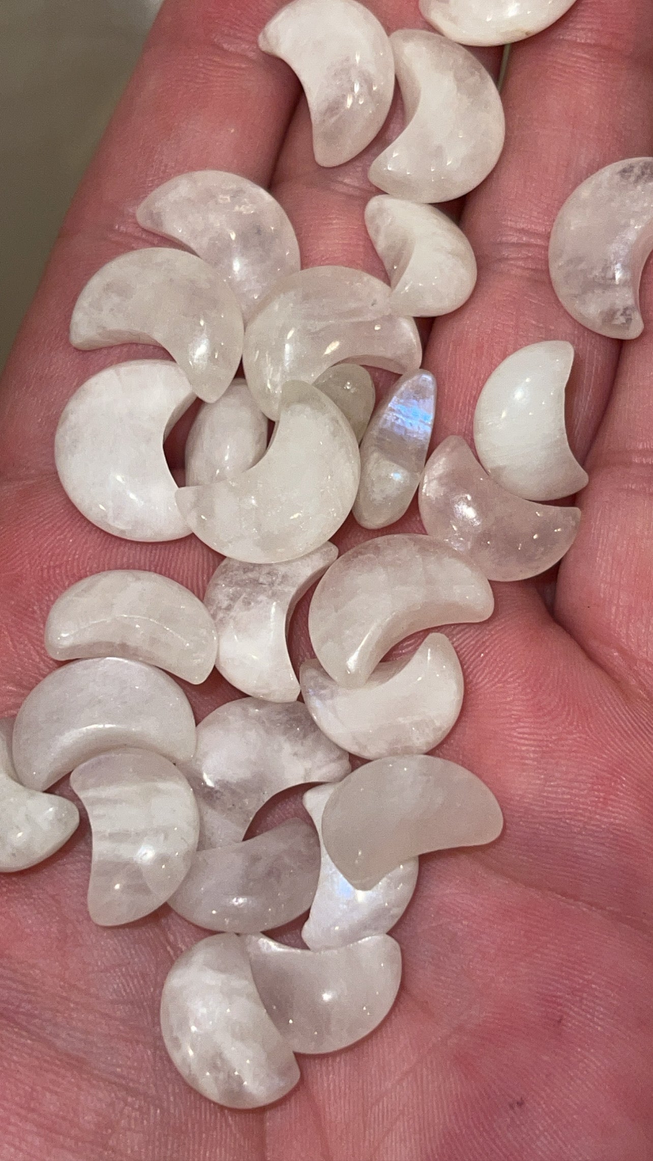 Rainbow Moonstone Mini Moon/Star