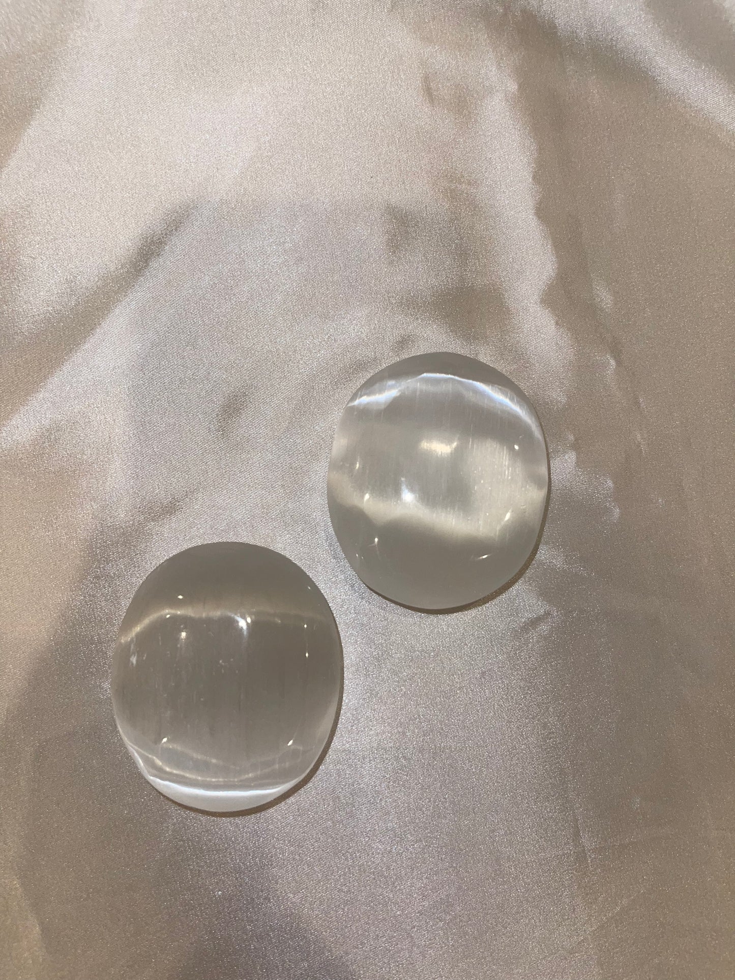 Selenite Palmstone