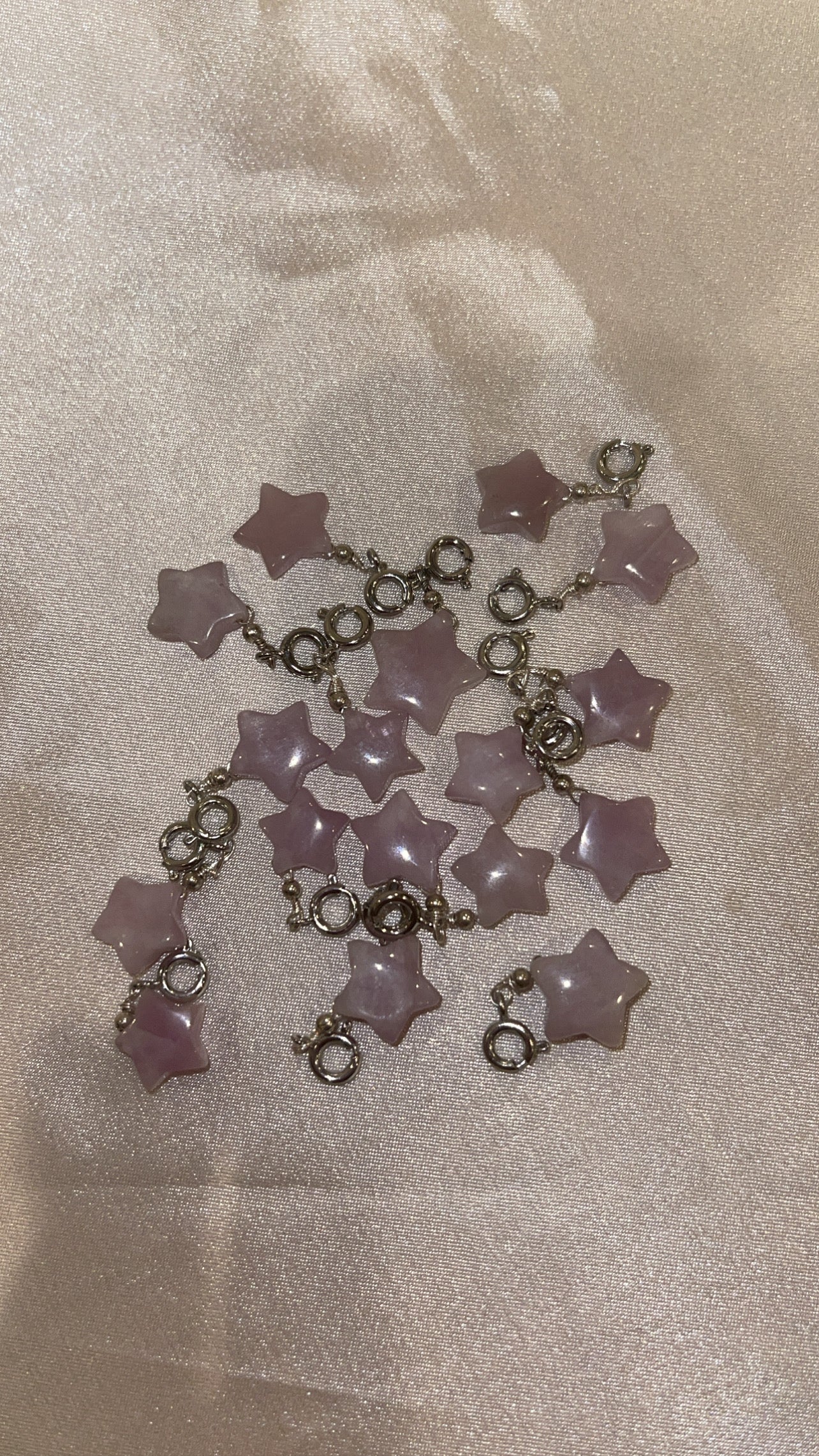 Kunzite Star Clip On Charm