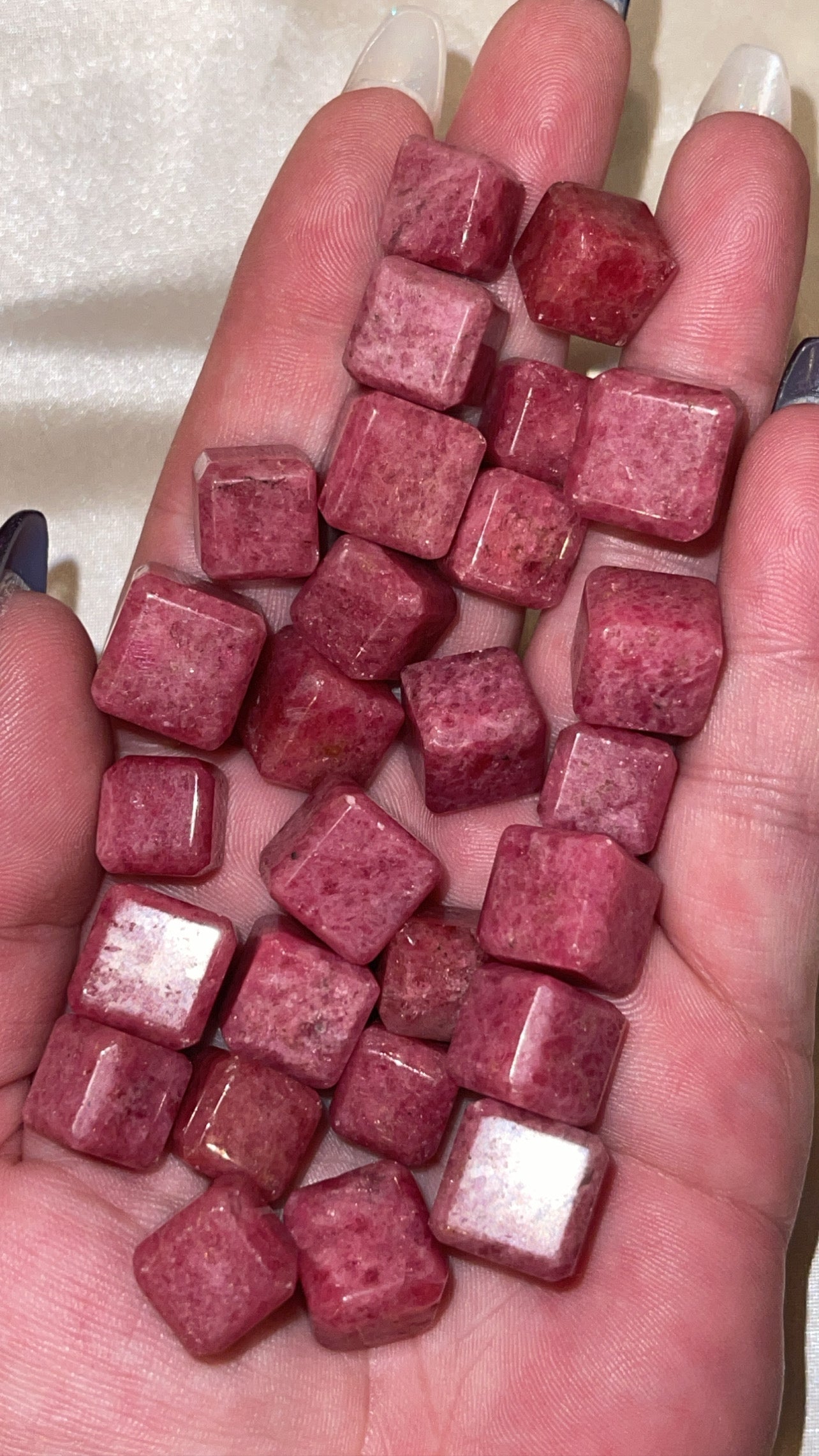 Rhodonite Cube