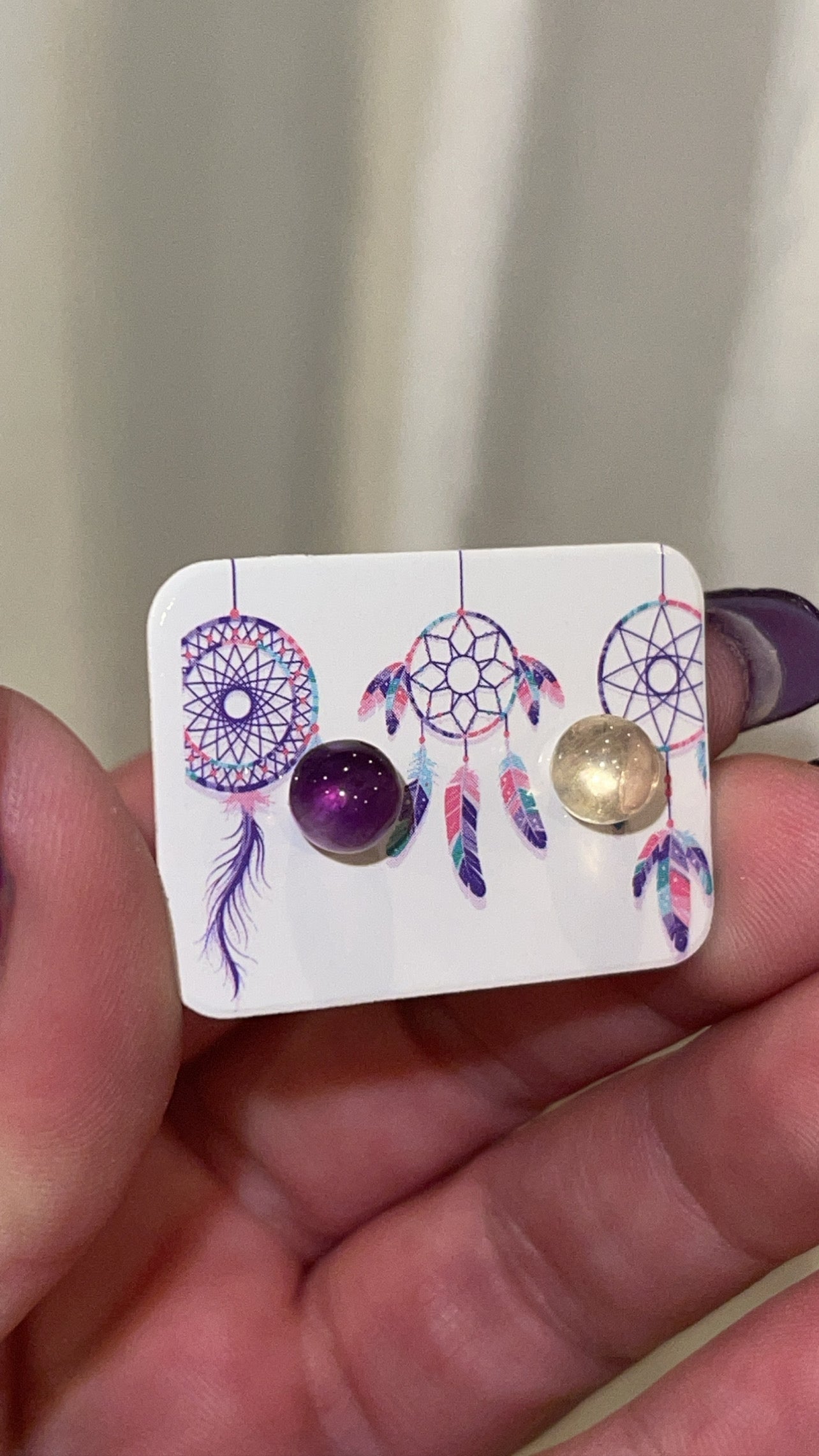 Crystal Stud Earrings ($8 each)