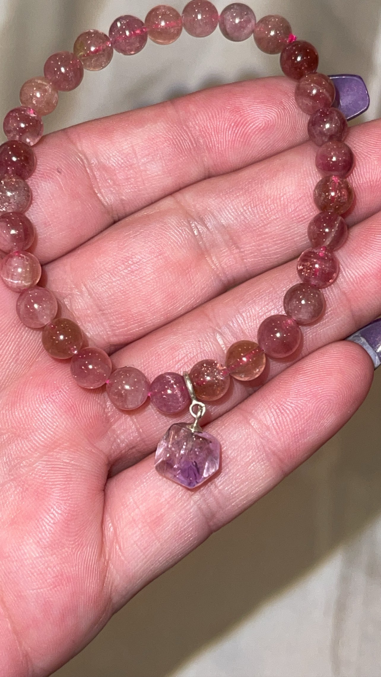 Phantom Amethyst Clip On Charm