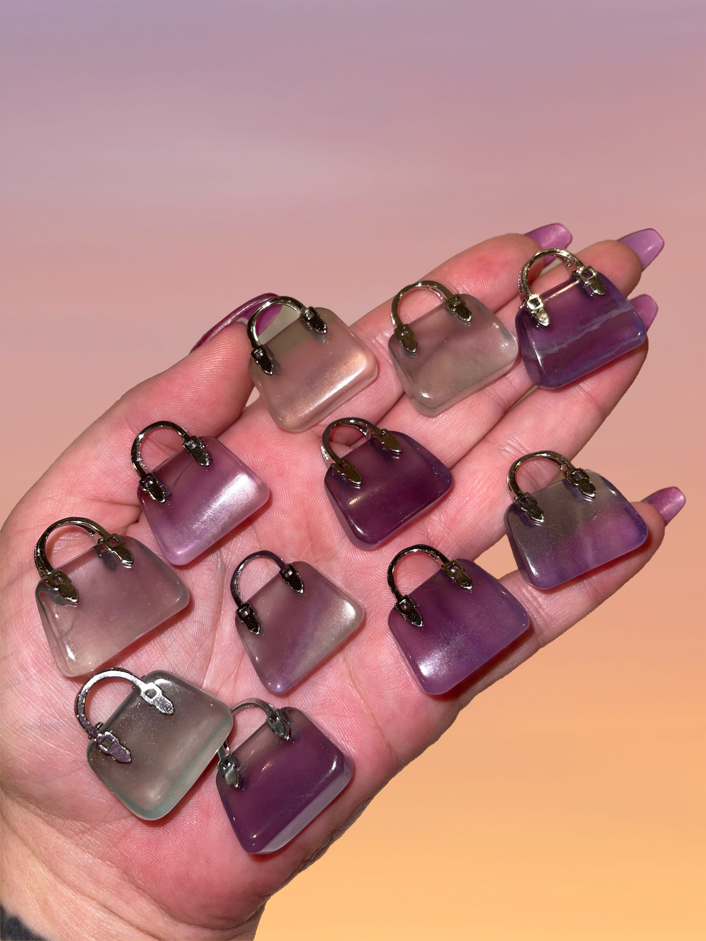 Indigo Fluorite Mini Purse