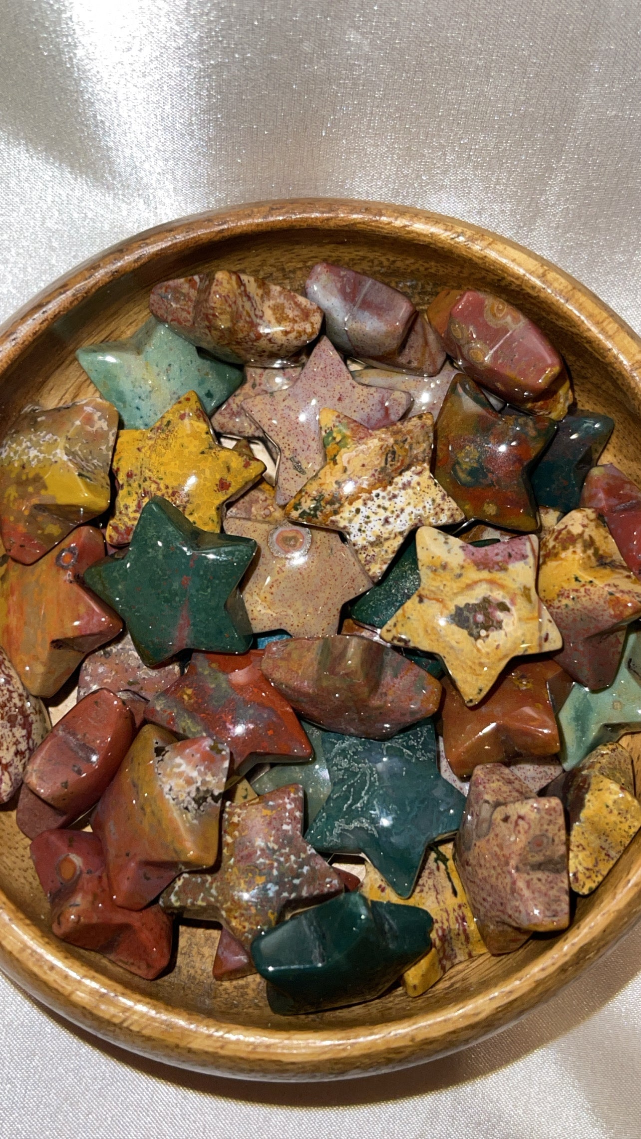 Ocean Jasper Small Moon/Star