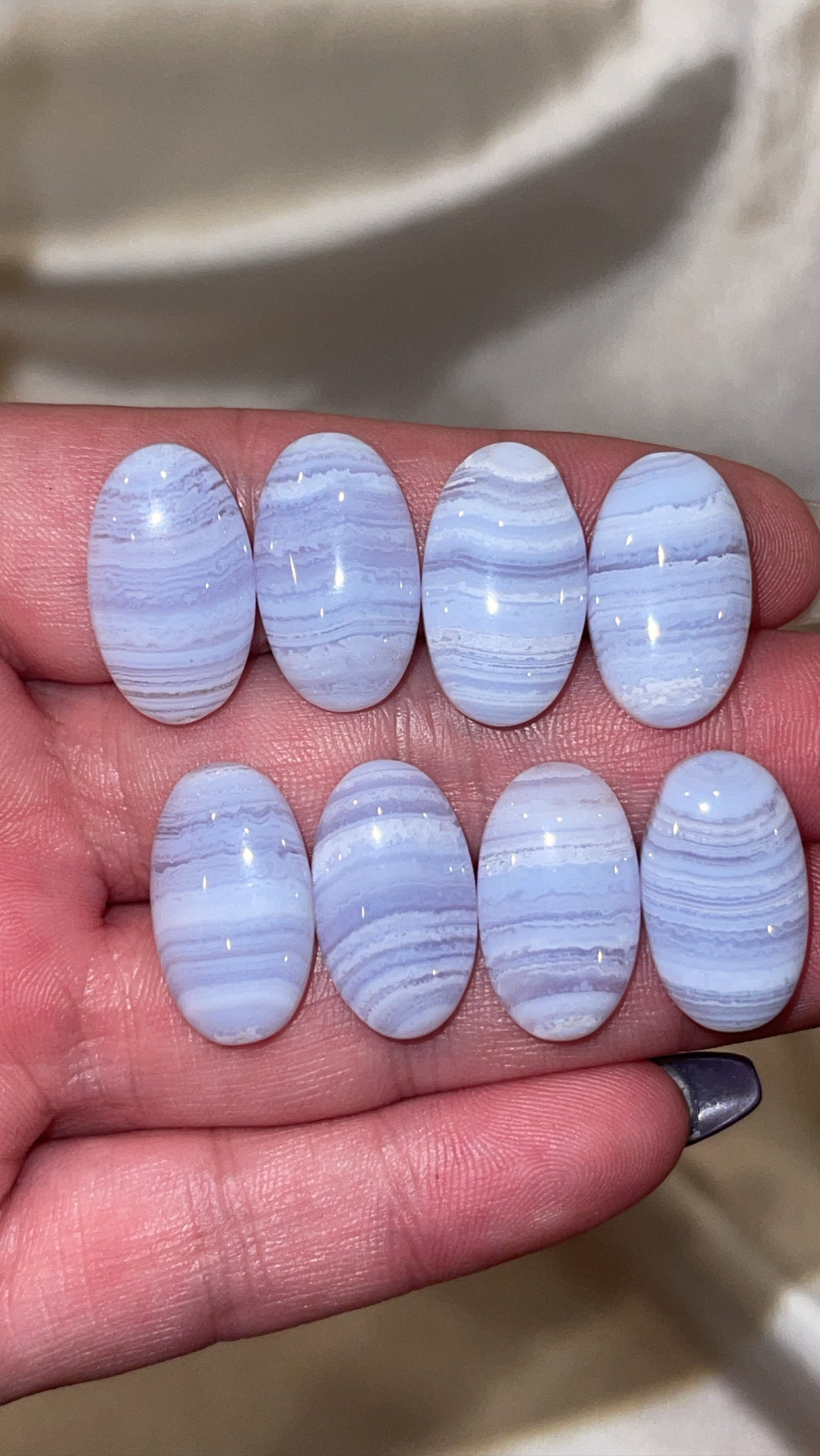 Blue Lace Agate Cabachon