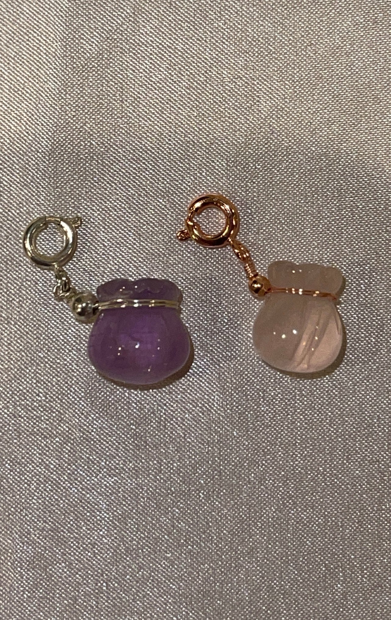 Money Bag Crystal Clip On Charms