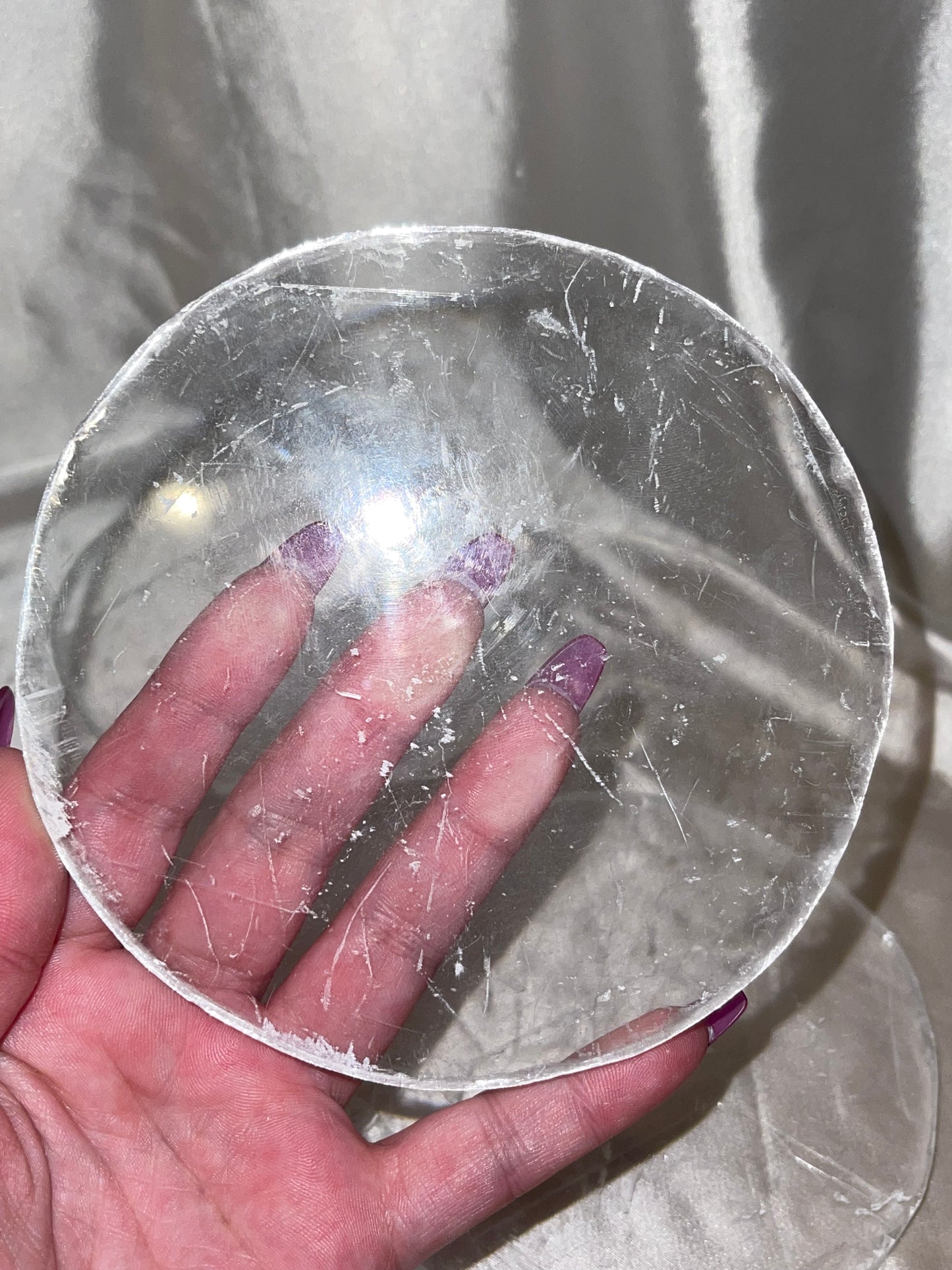 Selenite Clear Charging Plates