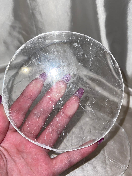 Selenite Clear Charging Plates