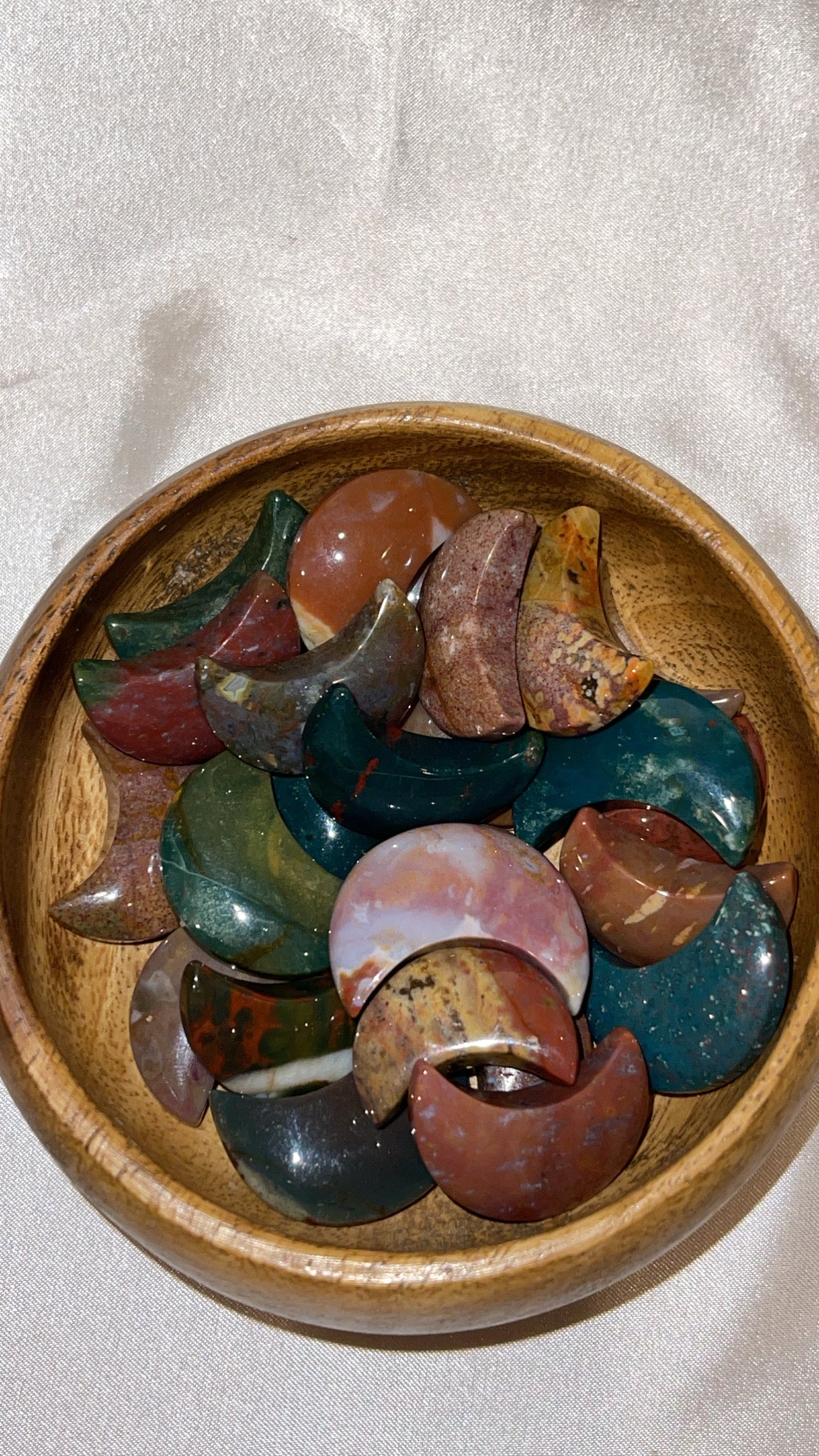 Ocean Jasper Small Moon/Star