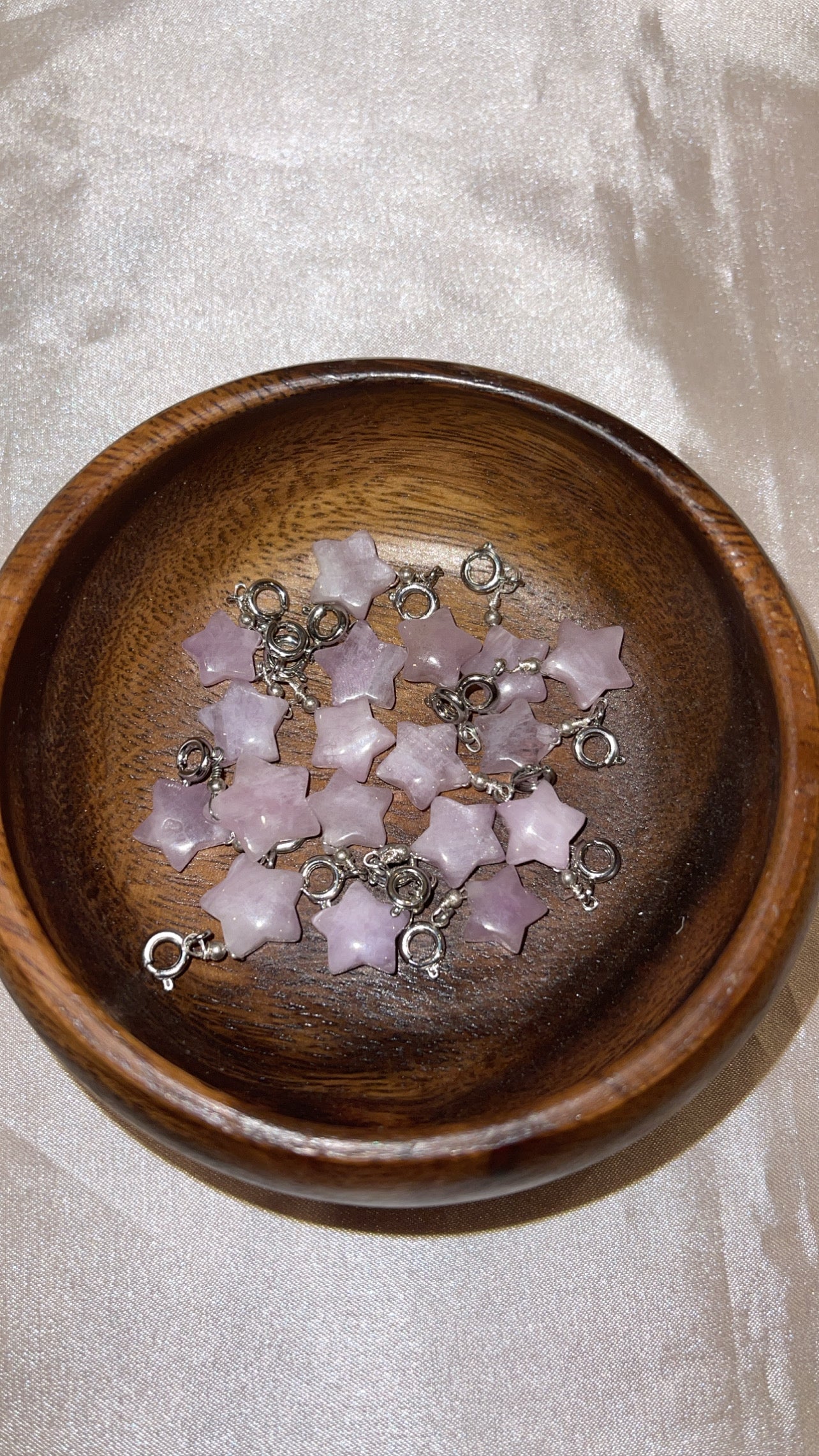 Kunzite Star Clip On Charm