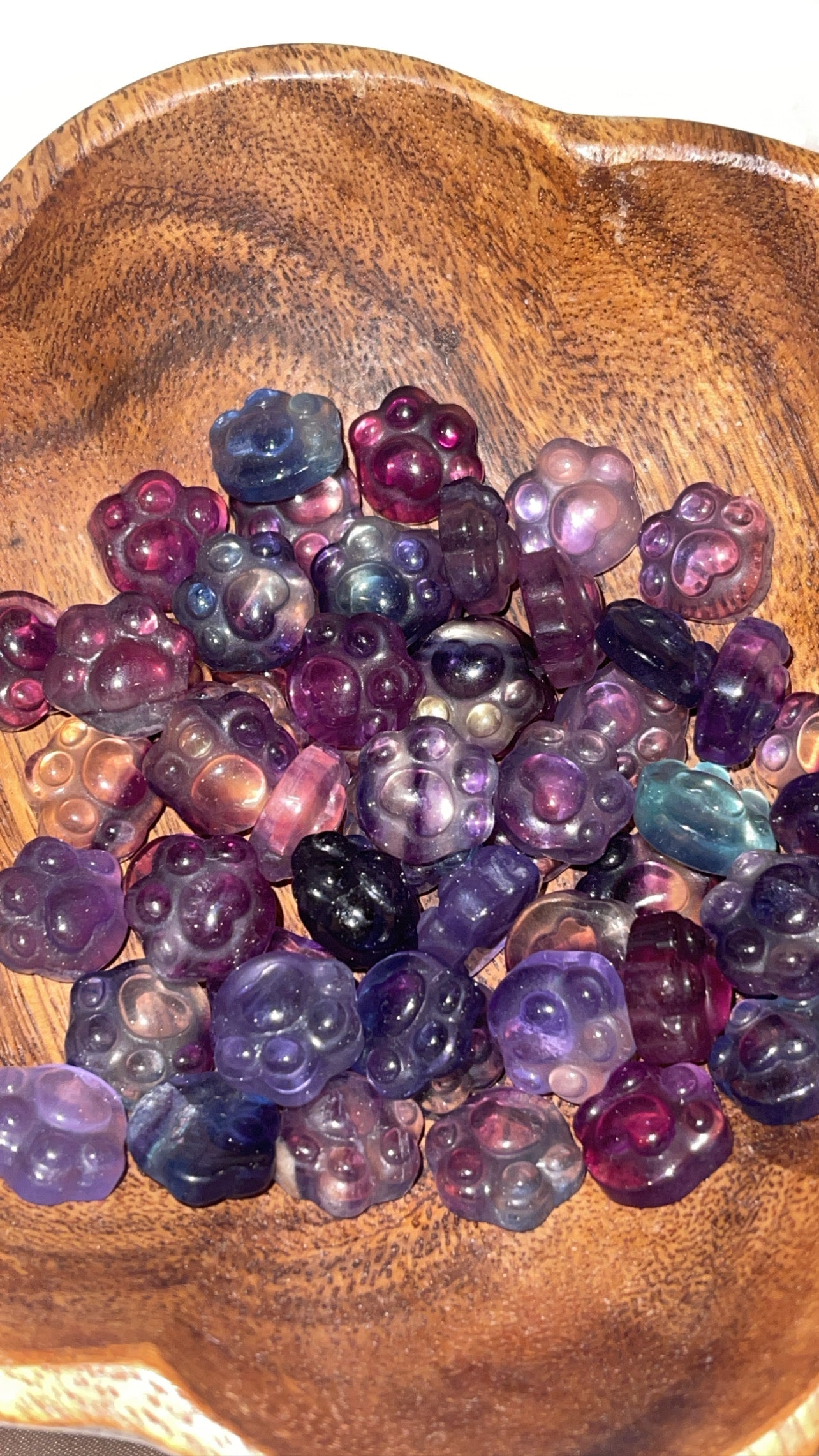 Fluorite Mini Paw Prints