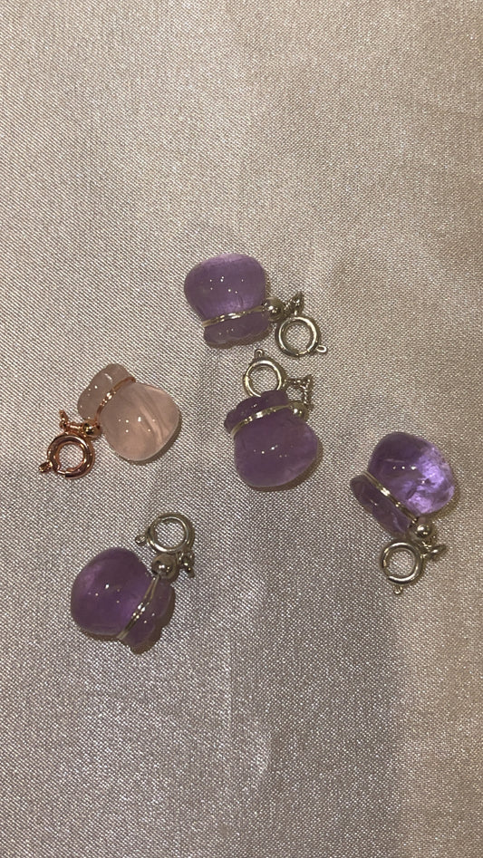 Money Bag Crystal Clip On Charms