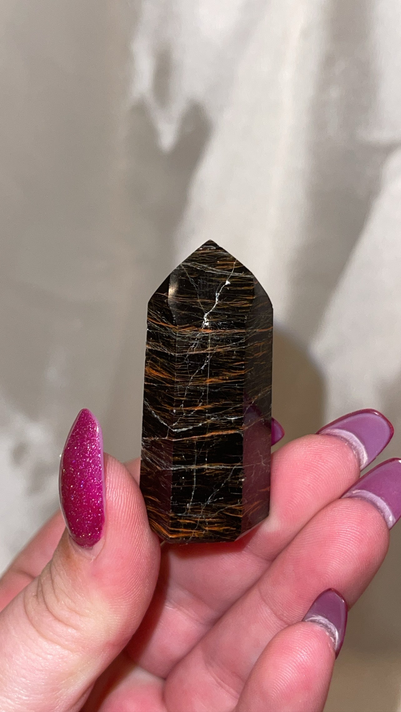 Black Tourmaline Iron Tower