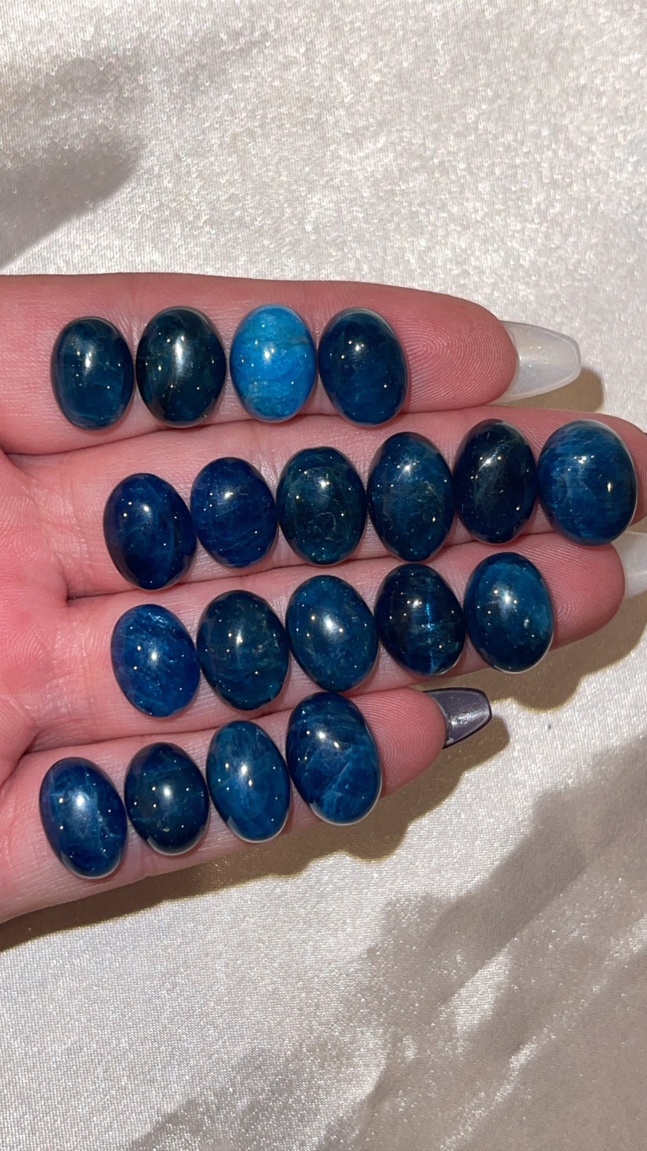 Blue Apatite Cabachon