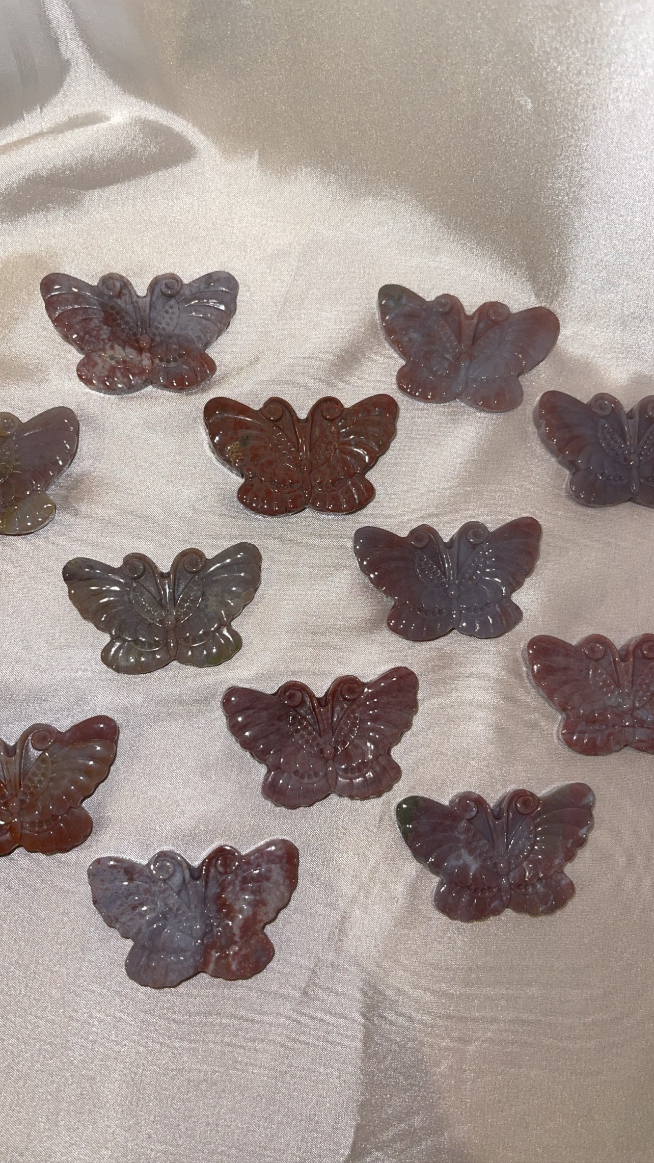 Purple Pink Ocean Jasper Butterfly