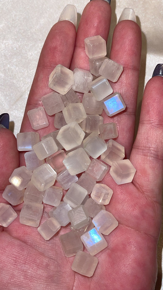 Rainbow Moonstone Mini Cube