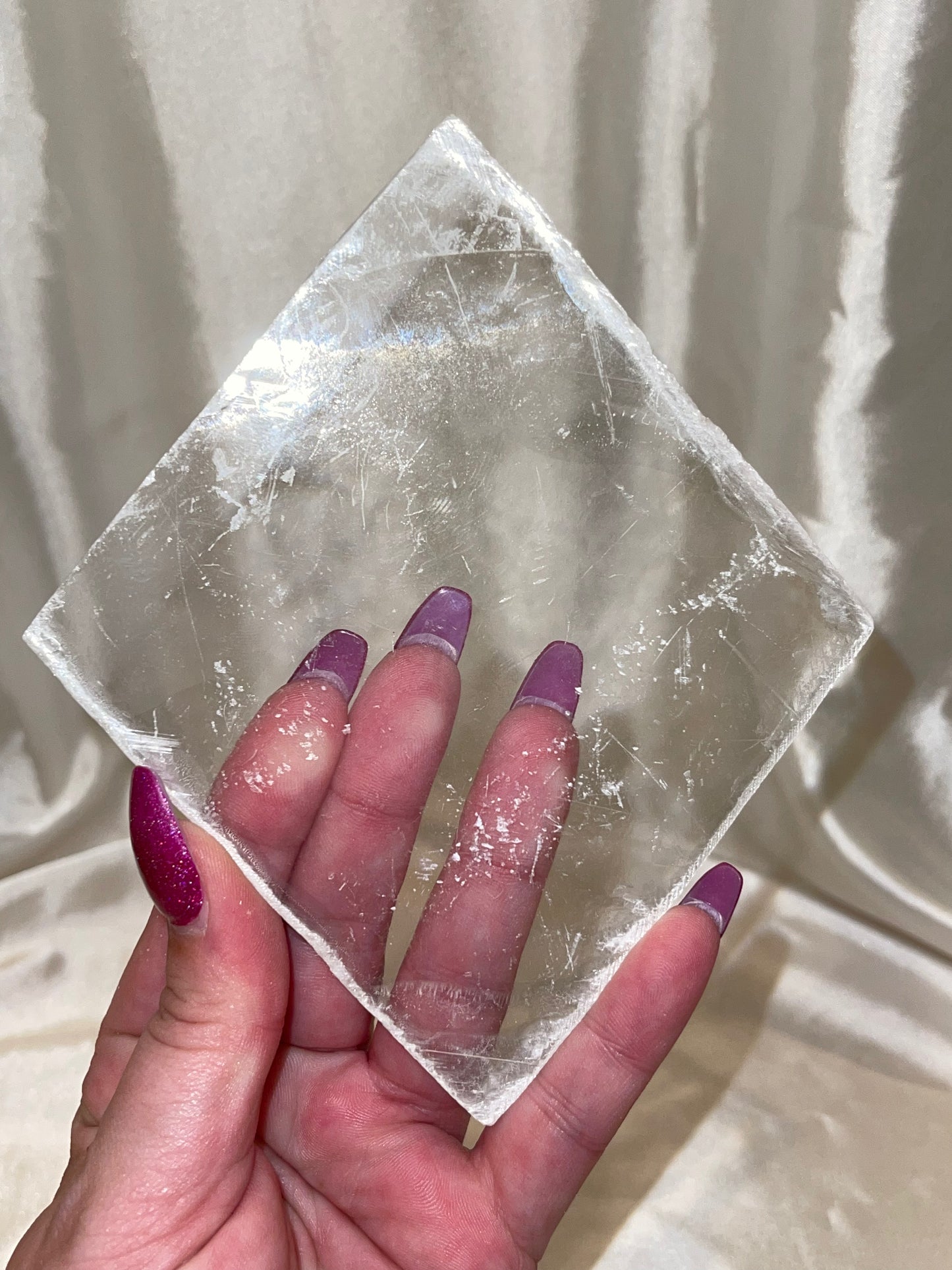 Selenite Clear Charging Plates