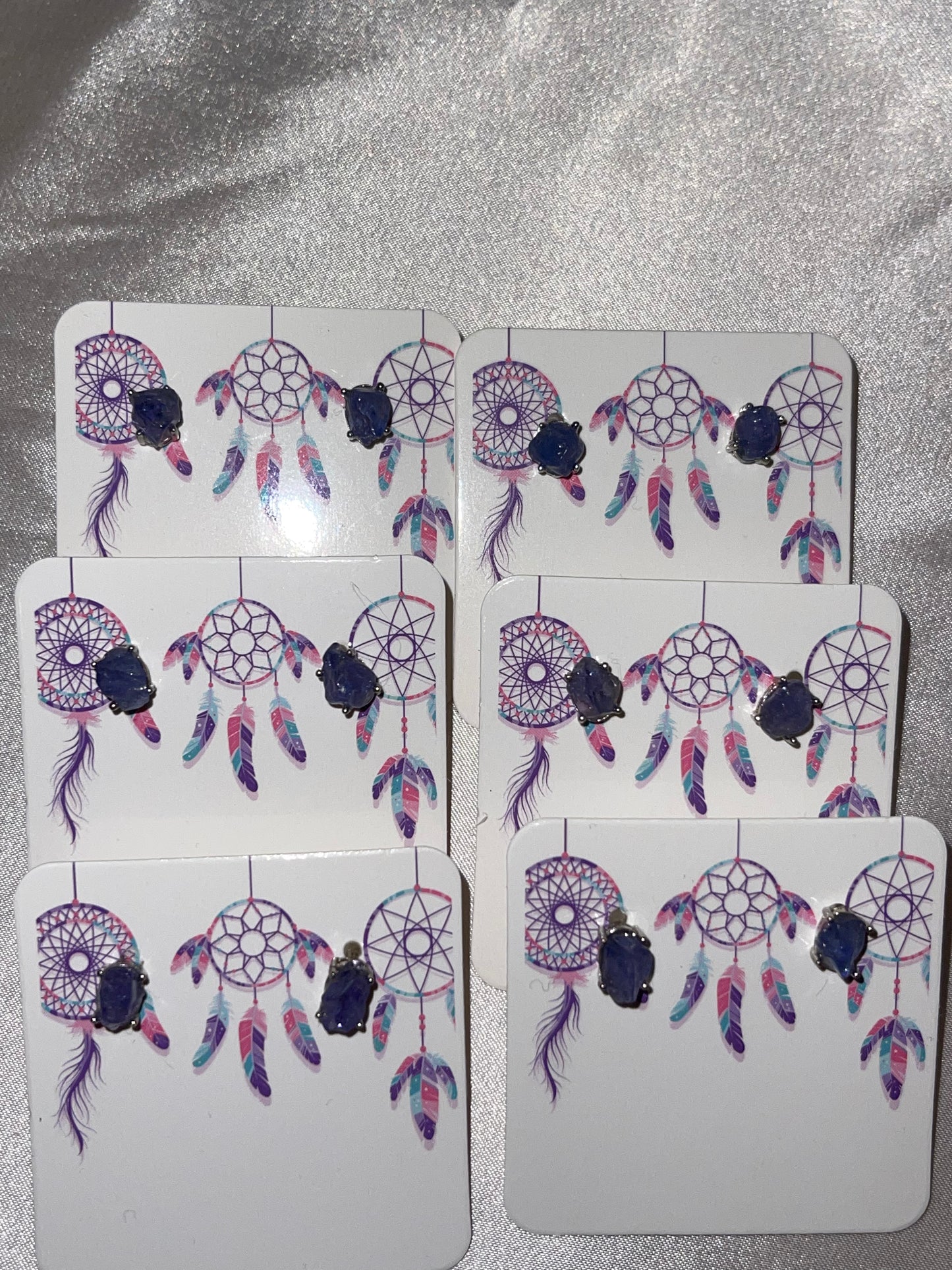 Tanzanite Stud Earrings 925