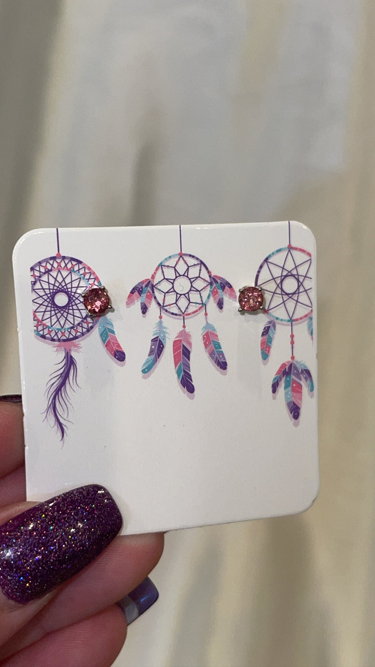 Tourmaline Stud Earrings 925