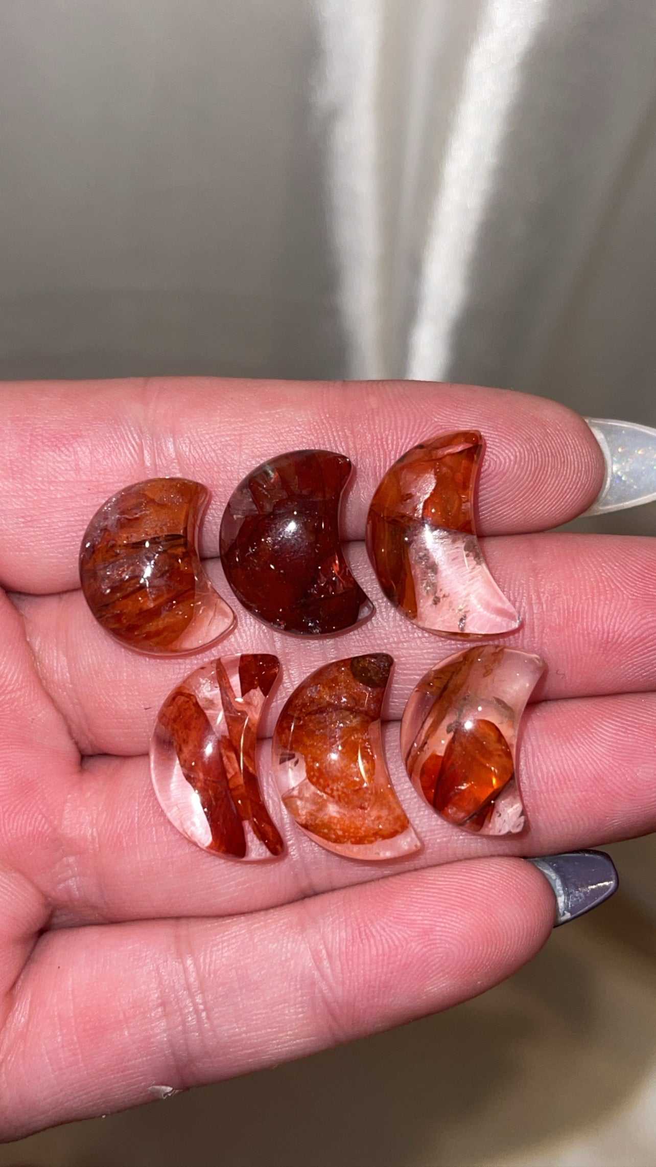 Fire Quartz Mini Moon/Star