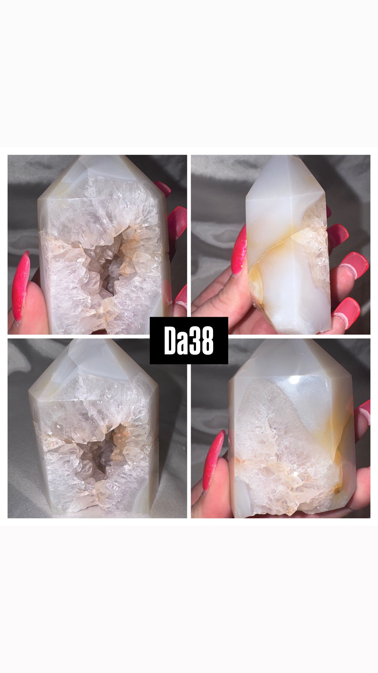 Druzy Agate Tower