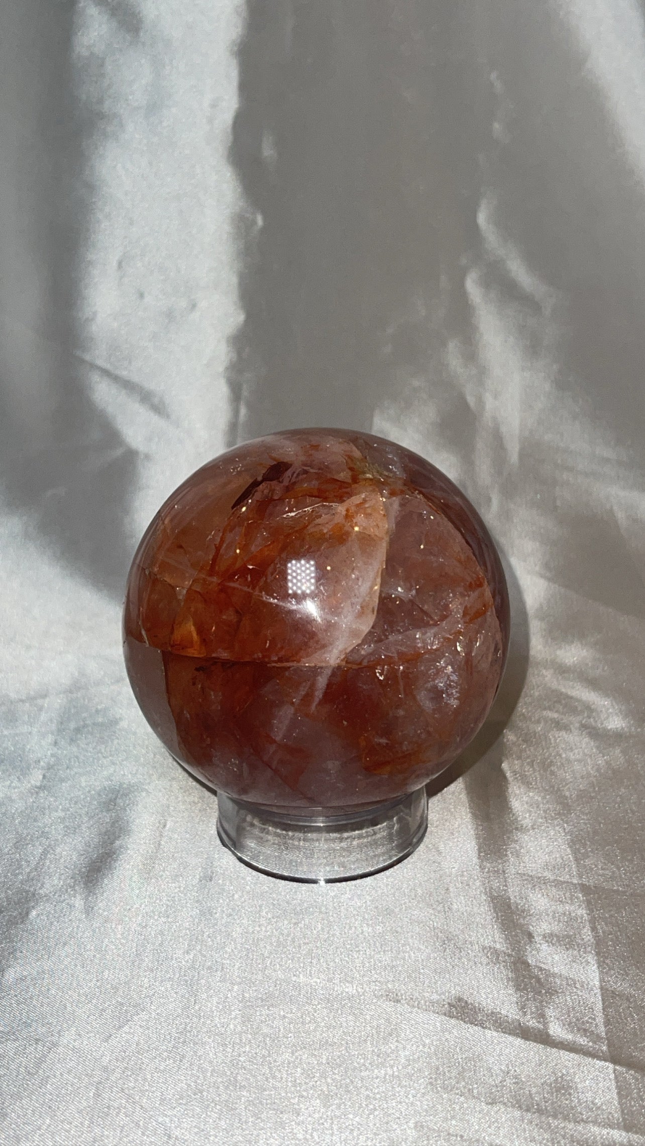 Hematoid Star Rose Quartz Large Sphere (80mm)